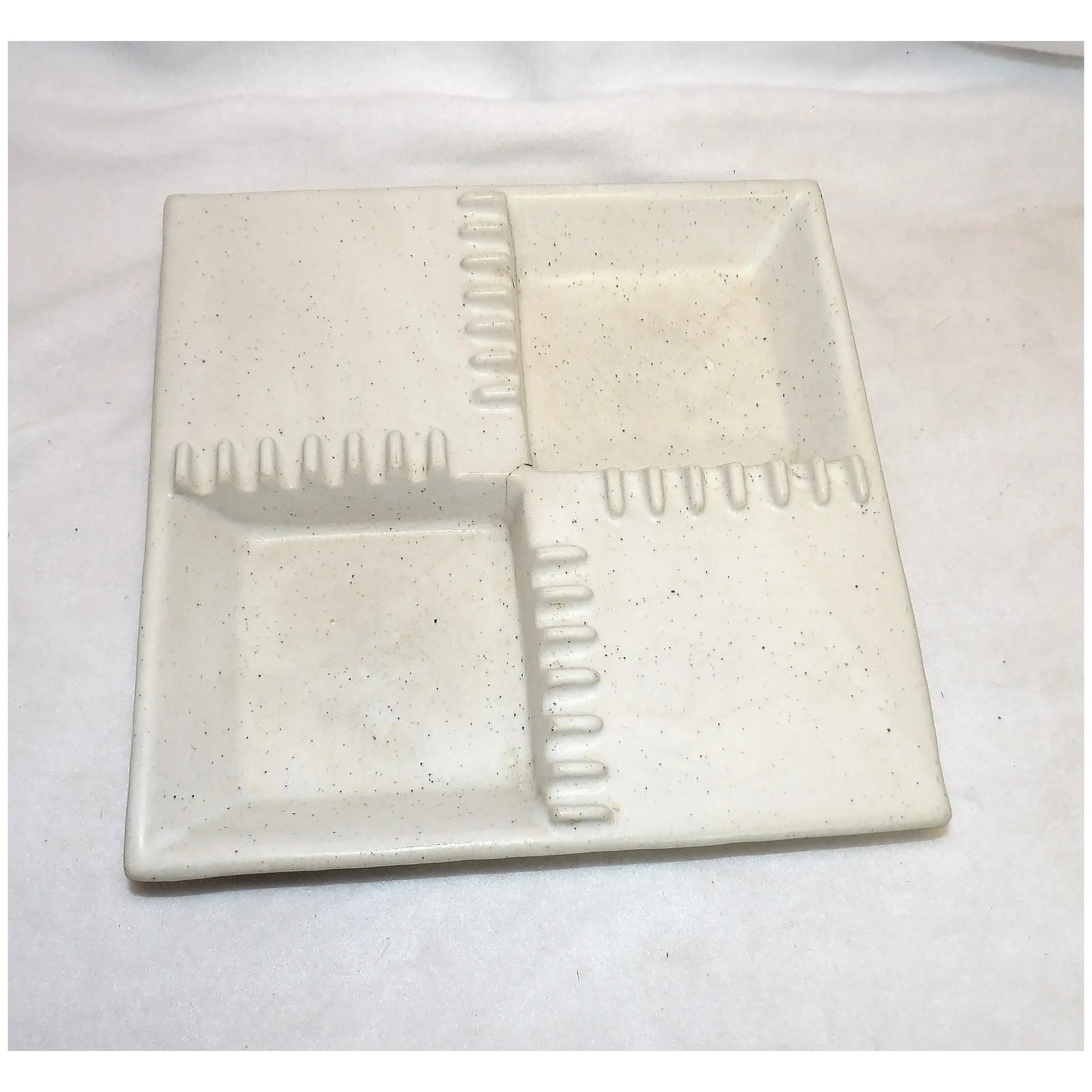 Glidden Pottery Safex Square Ashtray - 2