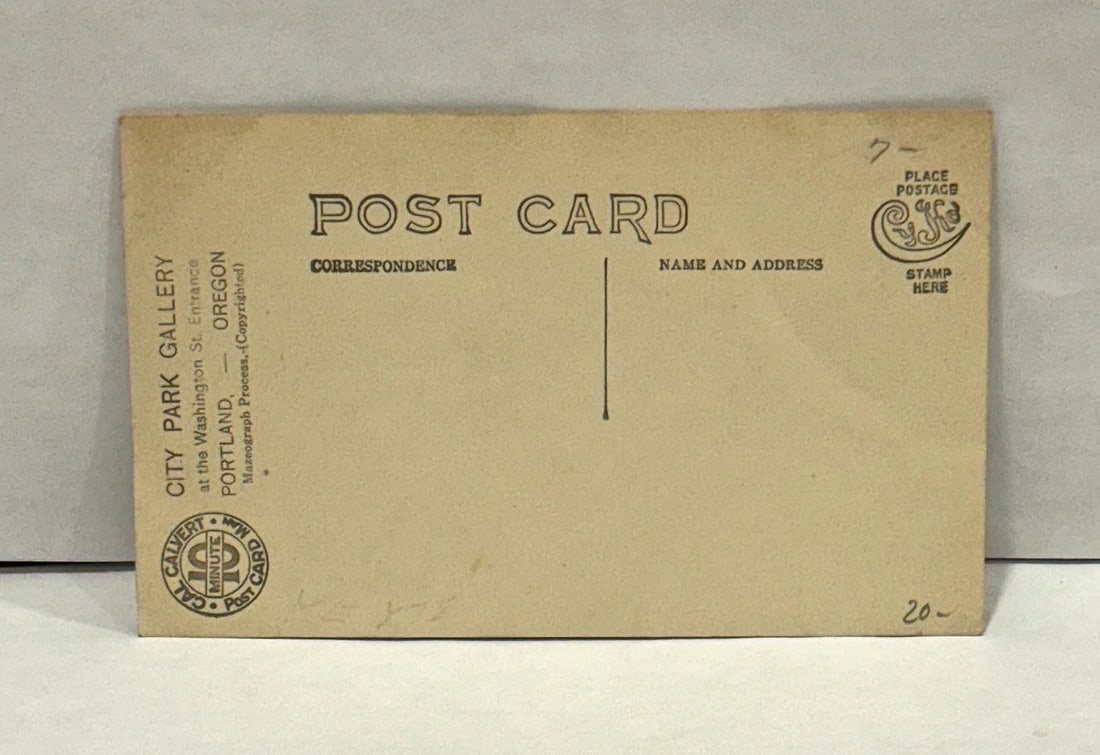 RPPC Real Photo Postcard 4 Dapper Men Fantasy Plane 'The Rose City' Studio 1909 - 3