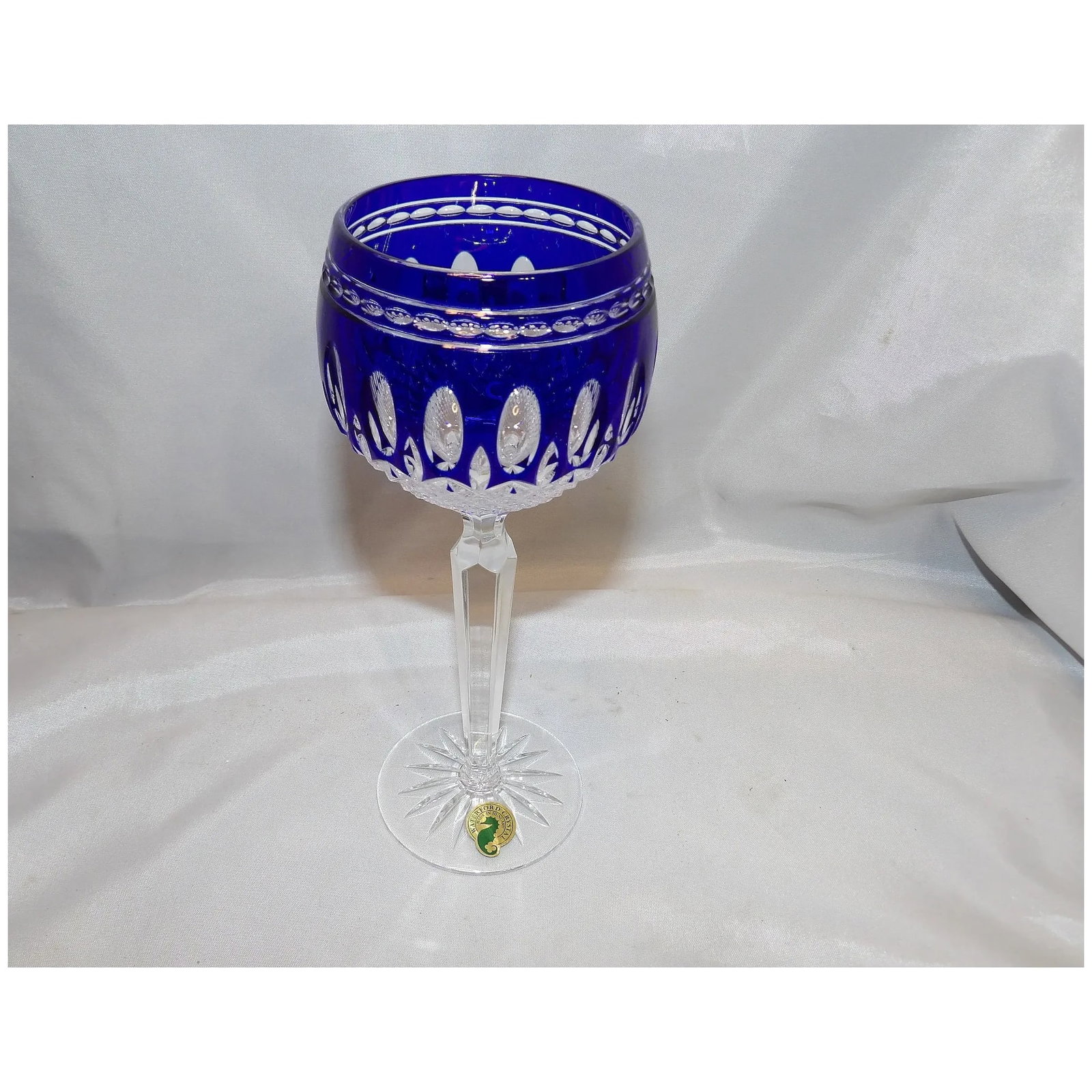 Cobalt Blue Hock Wine Clarendon by Waterford Crystal - 7