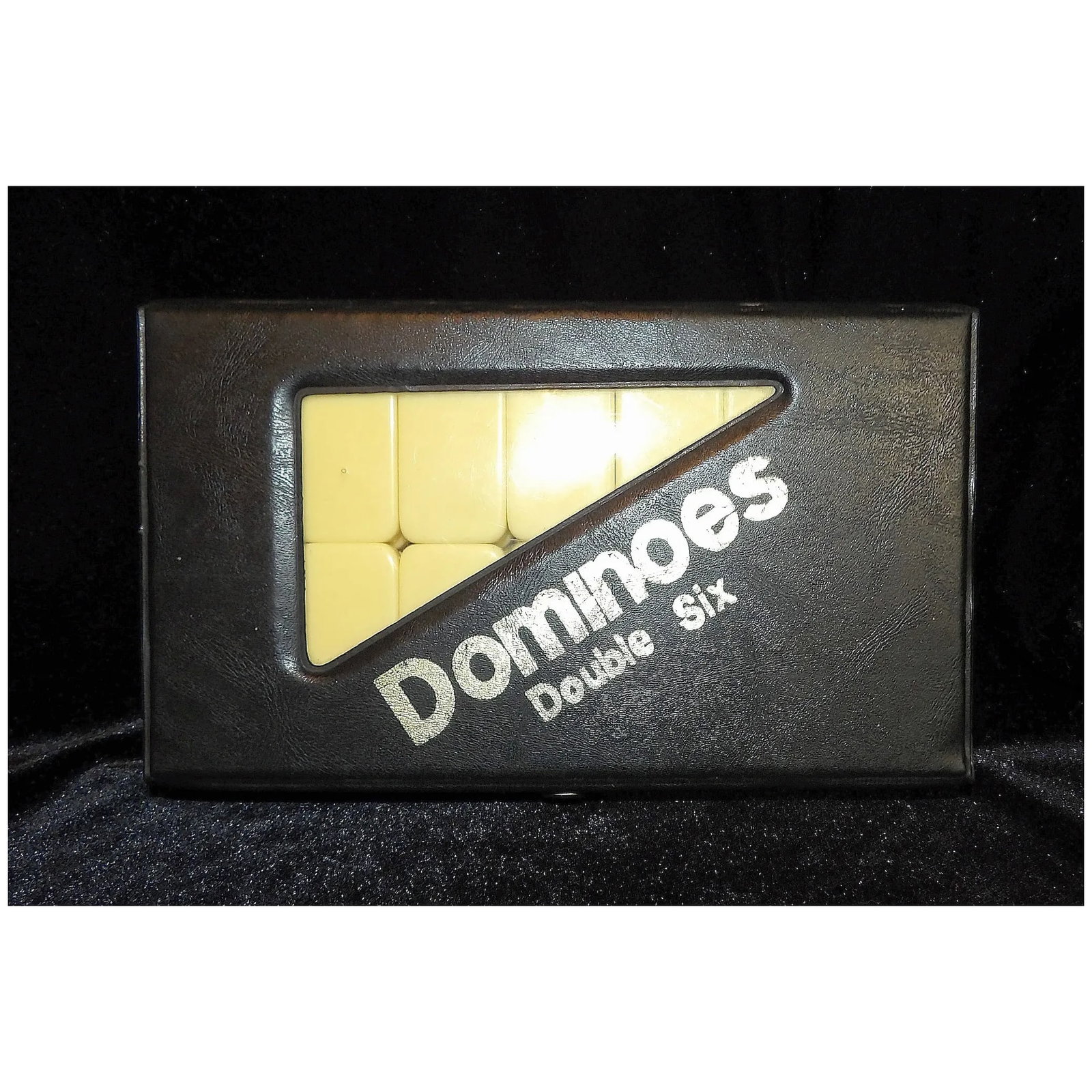 Vintage Double Six Dominoes with Carrying Case - 2