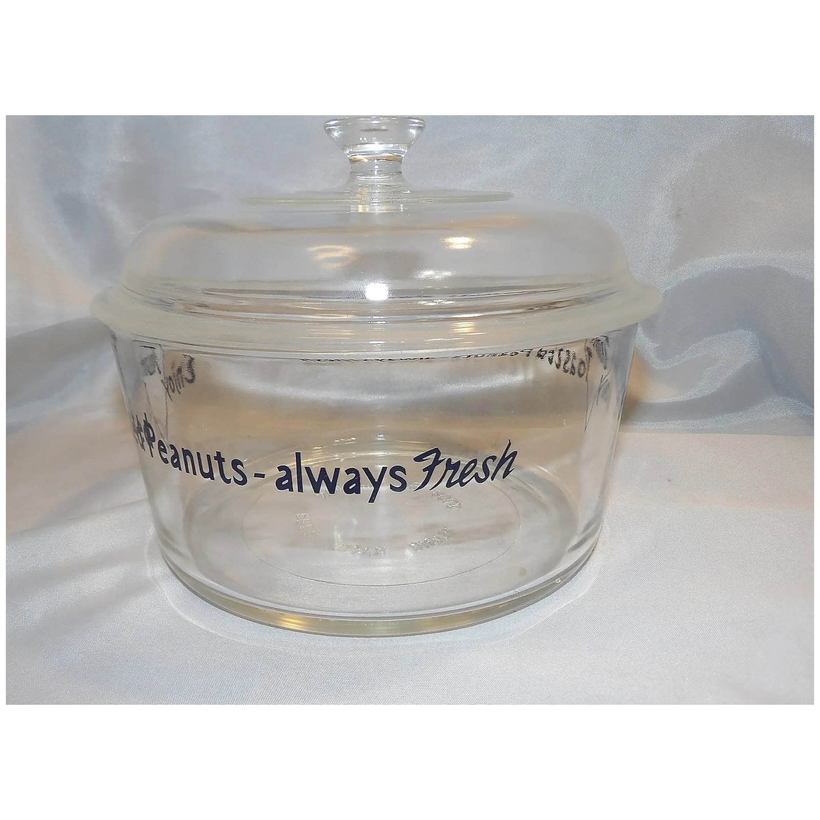 RARE Tom's Toasted Peanuts Always Fresh -Tom's Distb. 2 Qt Container - 5