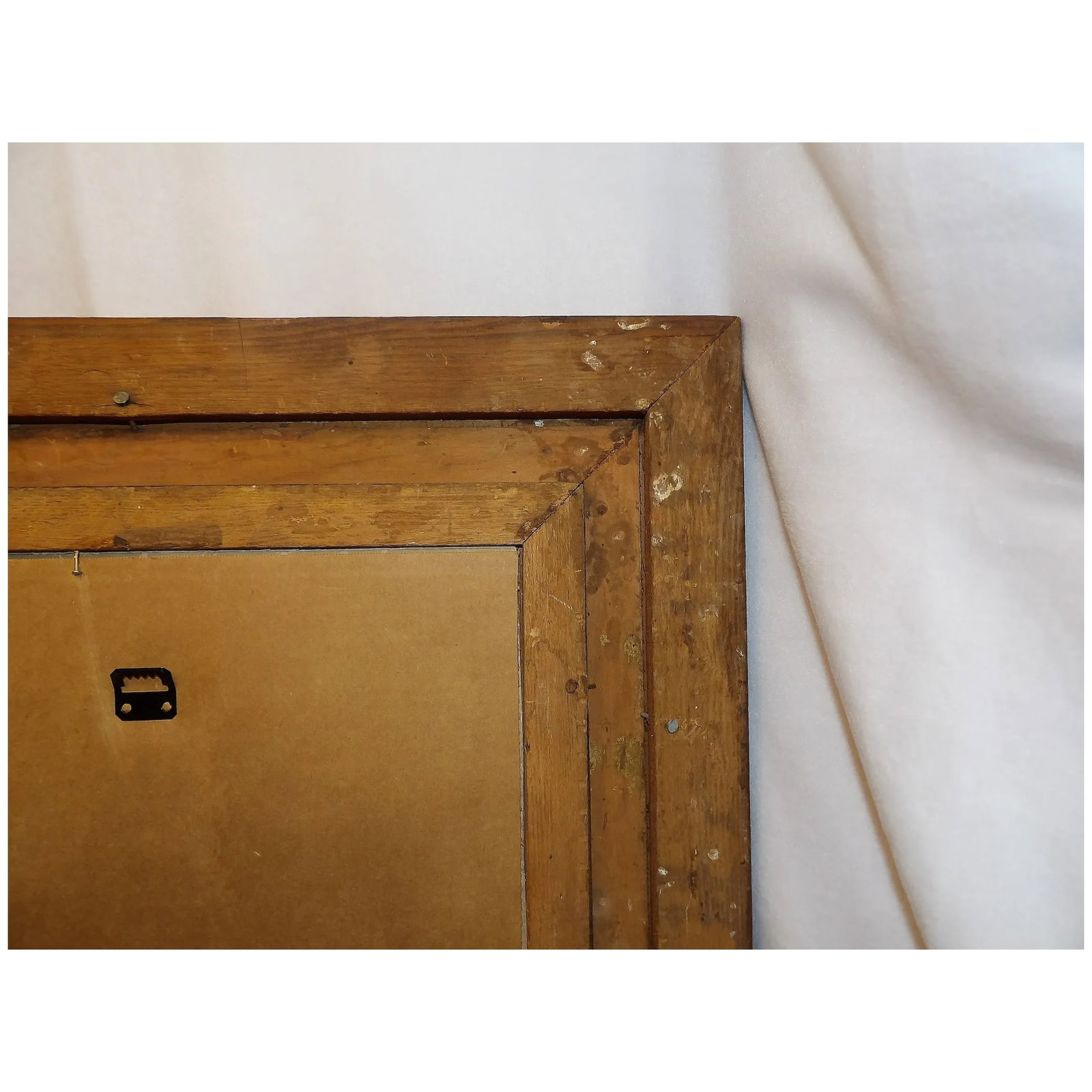Antique Charcoal Pictures and Antique 3 Piece Oak Frame - 5