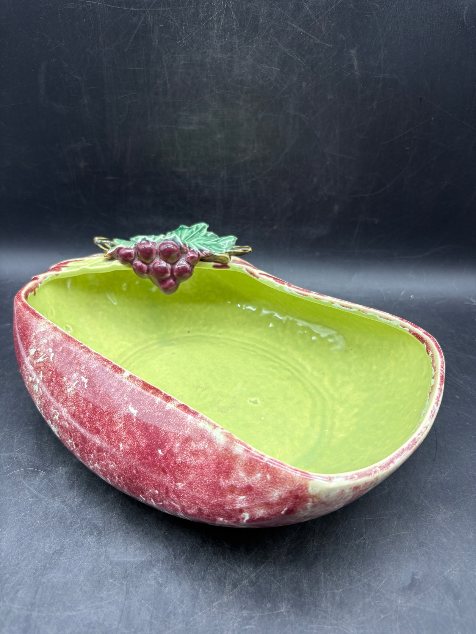 1953 McCoy Grape Dish Bulb Planter - 2
