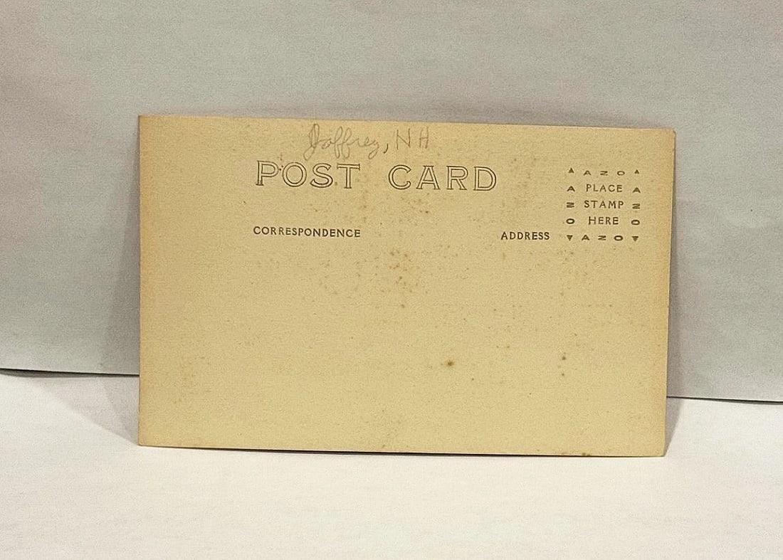 RPPC Real Photo Postcard Woman Draped in American Flag Miss Liberty Joffrey, NH - 3