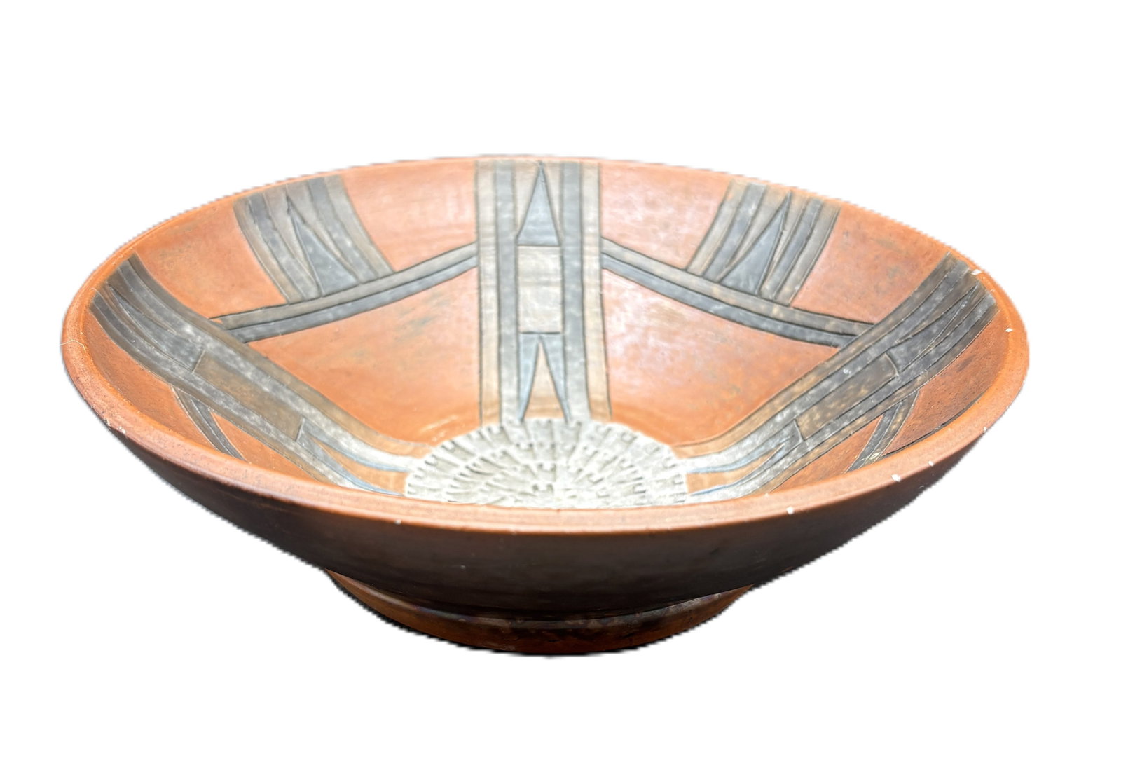 Studio Art Pottery Bowl Artist Signed - 2