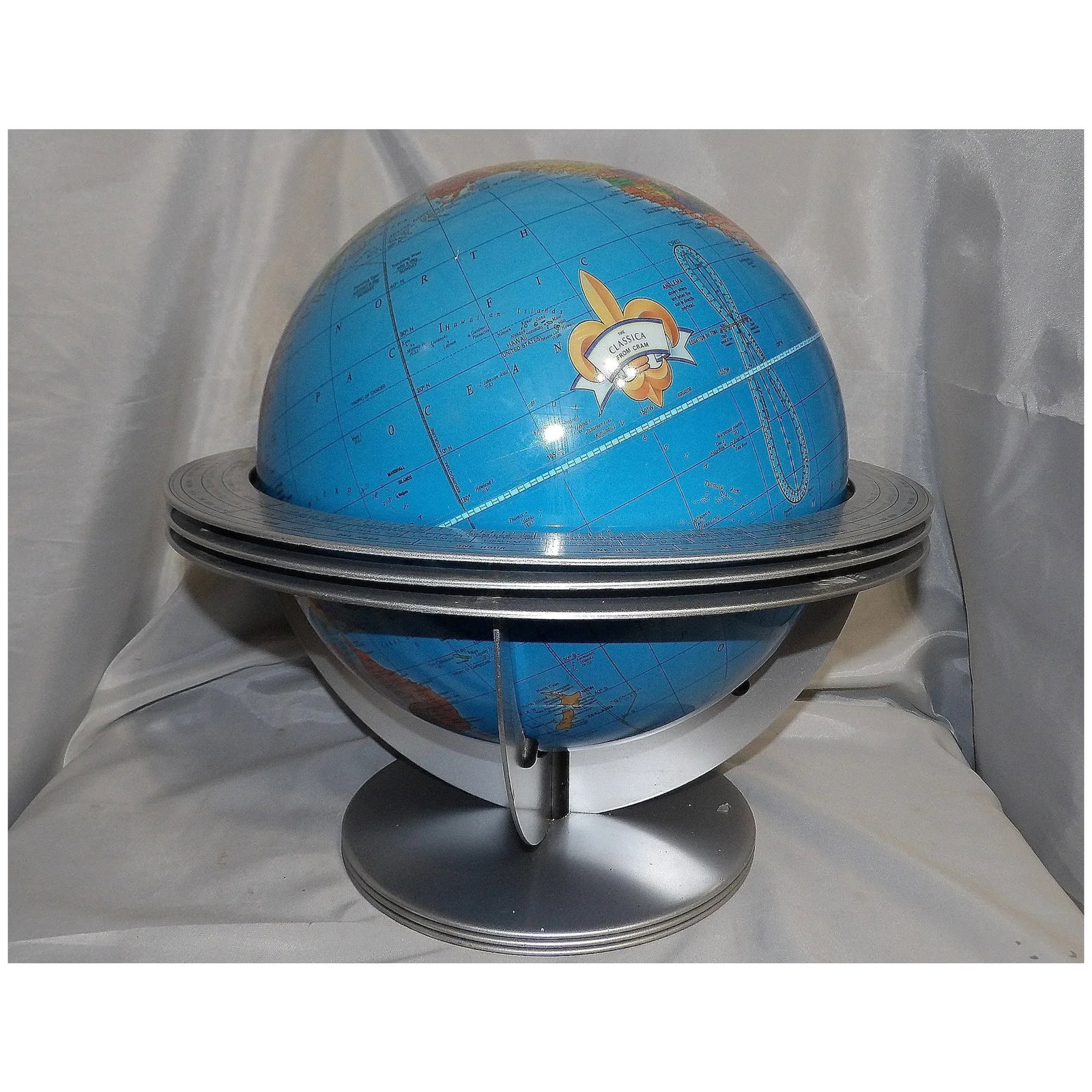 Cram "The Classica" Globe with Atomic Metal Stand - 2