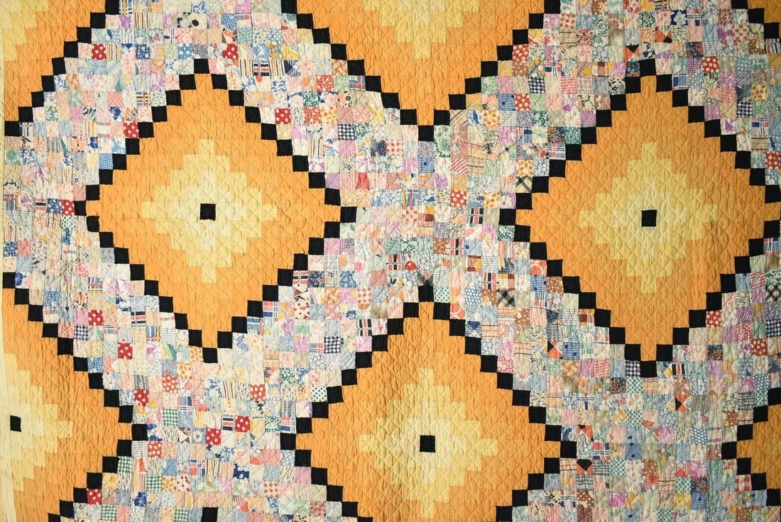 30's "Jewel Box" Postage Stamp Quilt - 2
