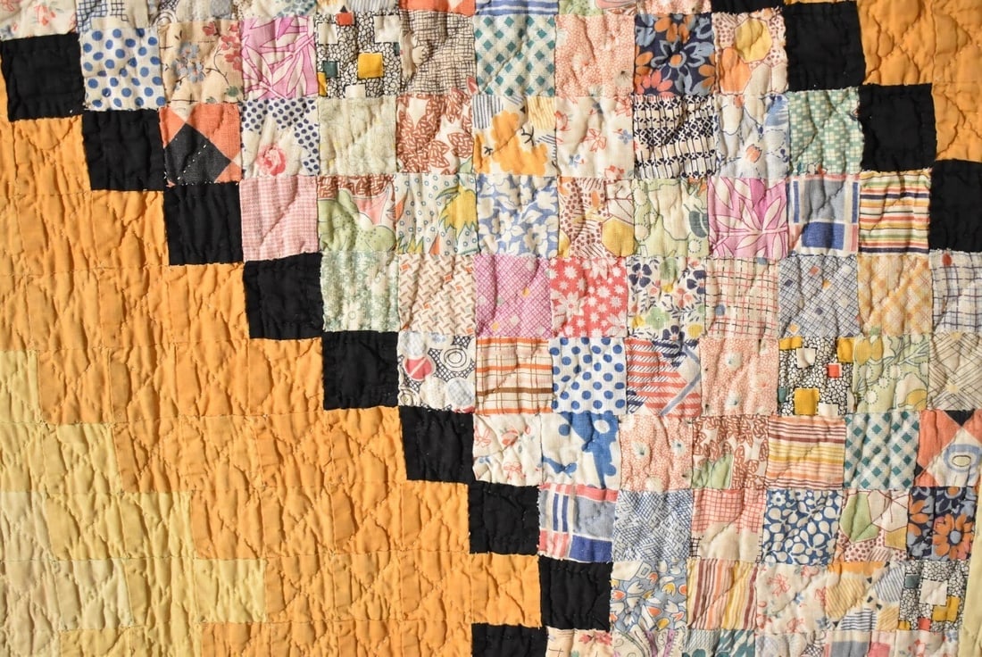 30's "Jewel Box" Postage Stamp Quilt - 7