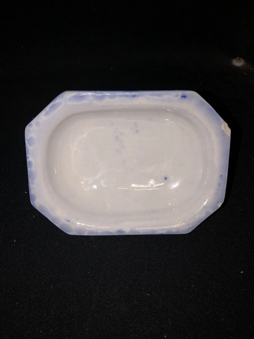 temple flow blue 3pc soap dish - 4