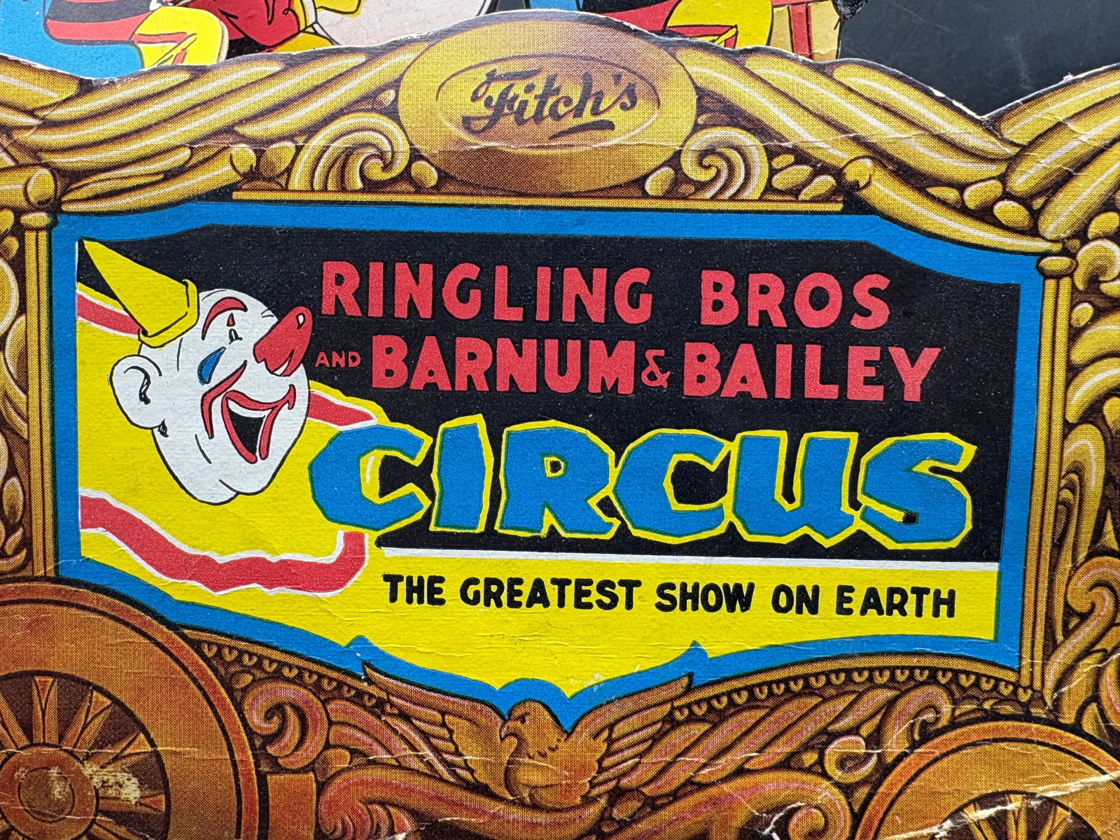 WWII Ringling Bros Barnum & Bailey Fitch Bandwagon Radio Show Counter Display - 7