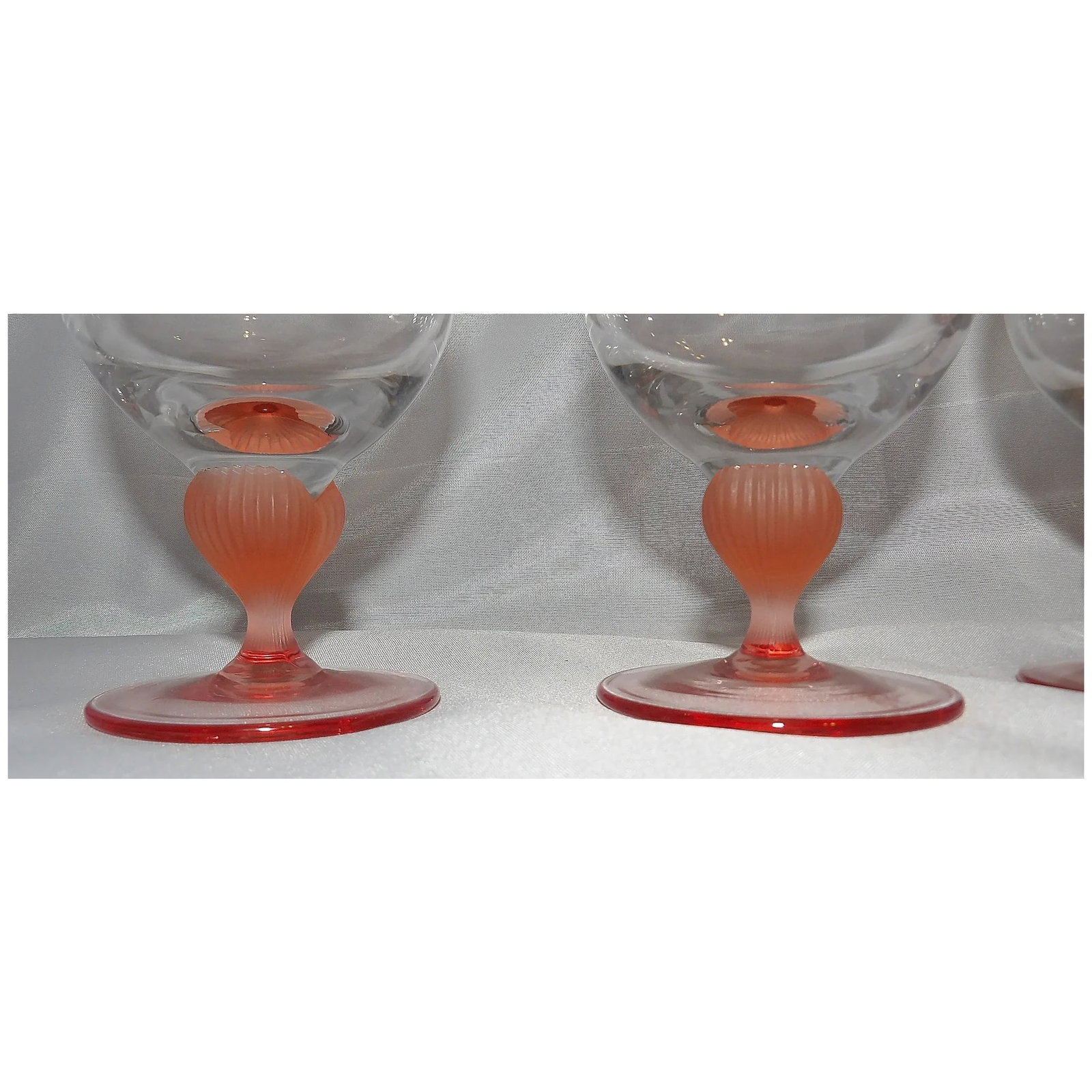 Mikasa Sea Mist Coral Frosted Stem Iced Tea Glass - 5