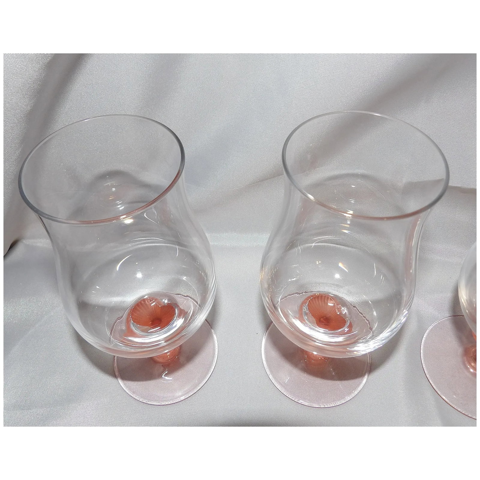 Mikasa Sea Mist Coral Frosted Stem Iced Tea Glass - 8