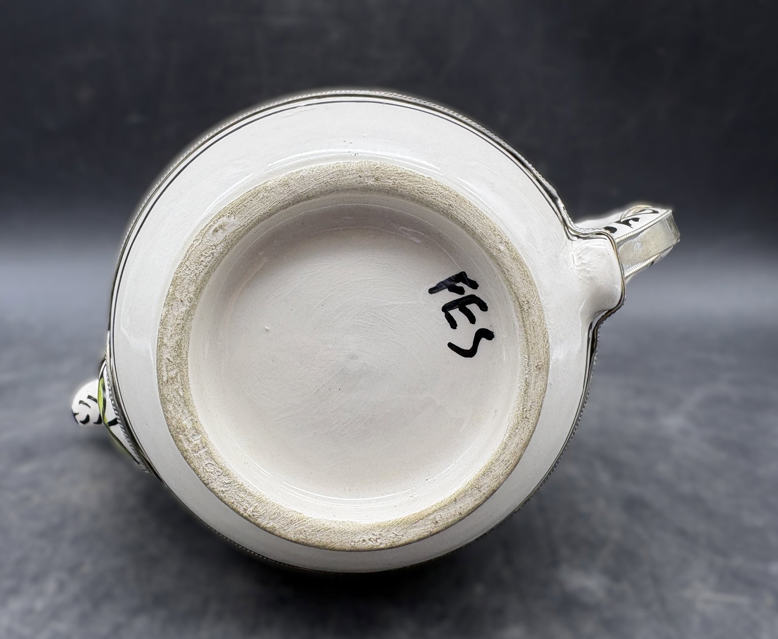Moroccan Ceramic Teapot with Silver Nickel Inlays - 7