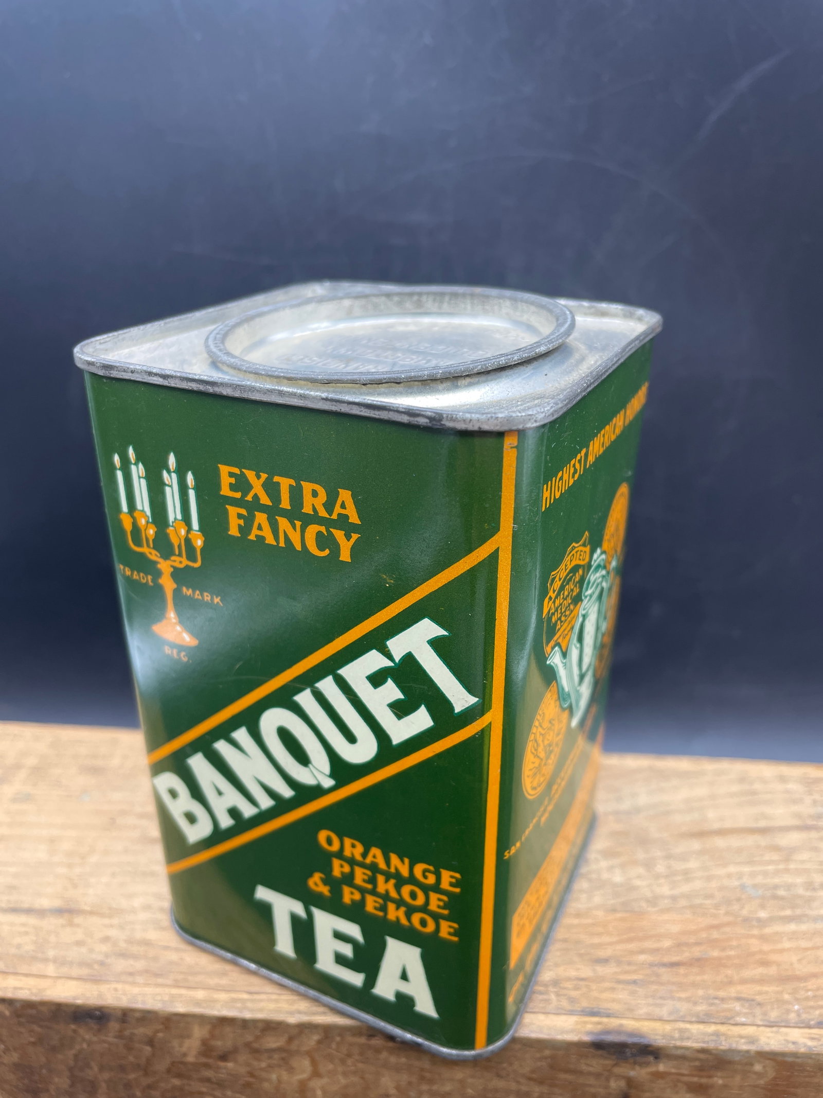 1930's Banquet Tea Tin Extra Fancy - 2