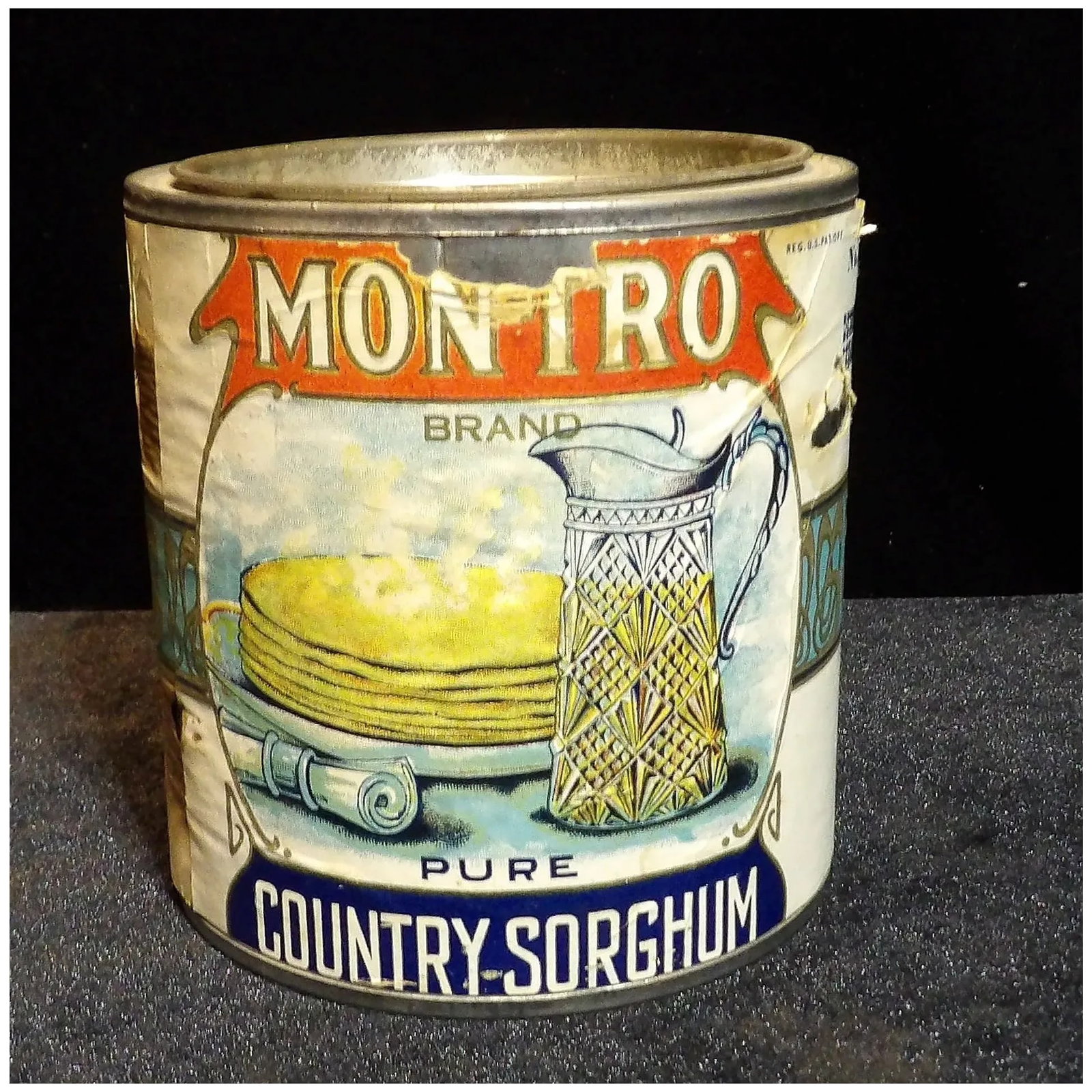 Guymon-Petro Mercantile Co. Montro Brand Country Sorghum Tin - 5