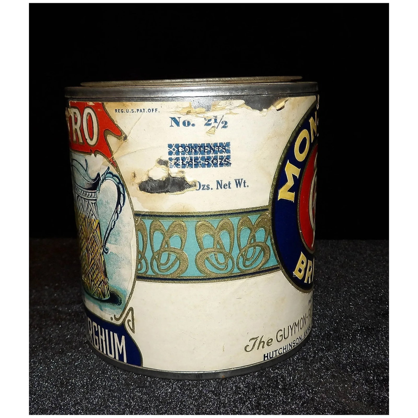 Guymon-Petro Mercantile Co. Montro Brand Country Sorghum Tin - 7
