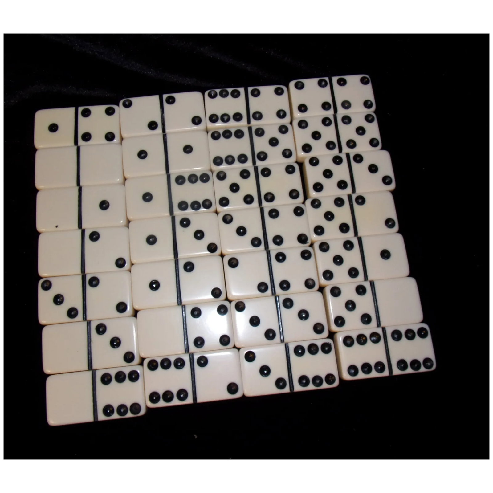 Vintage Texas Farm Bureau Puremco Professional Extra Thick #816 Dominoes - 3