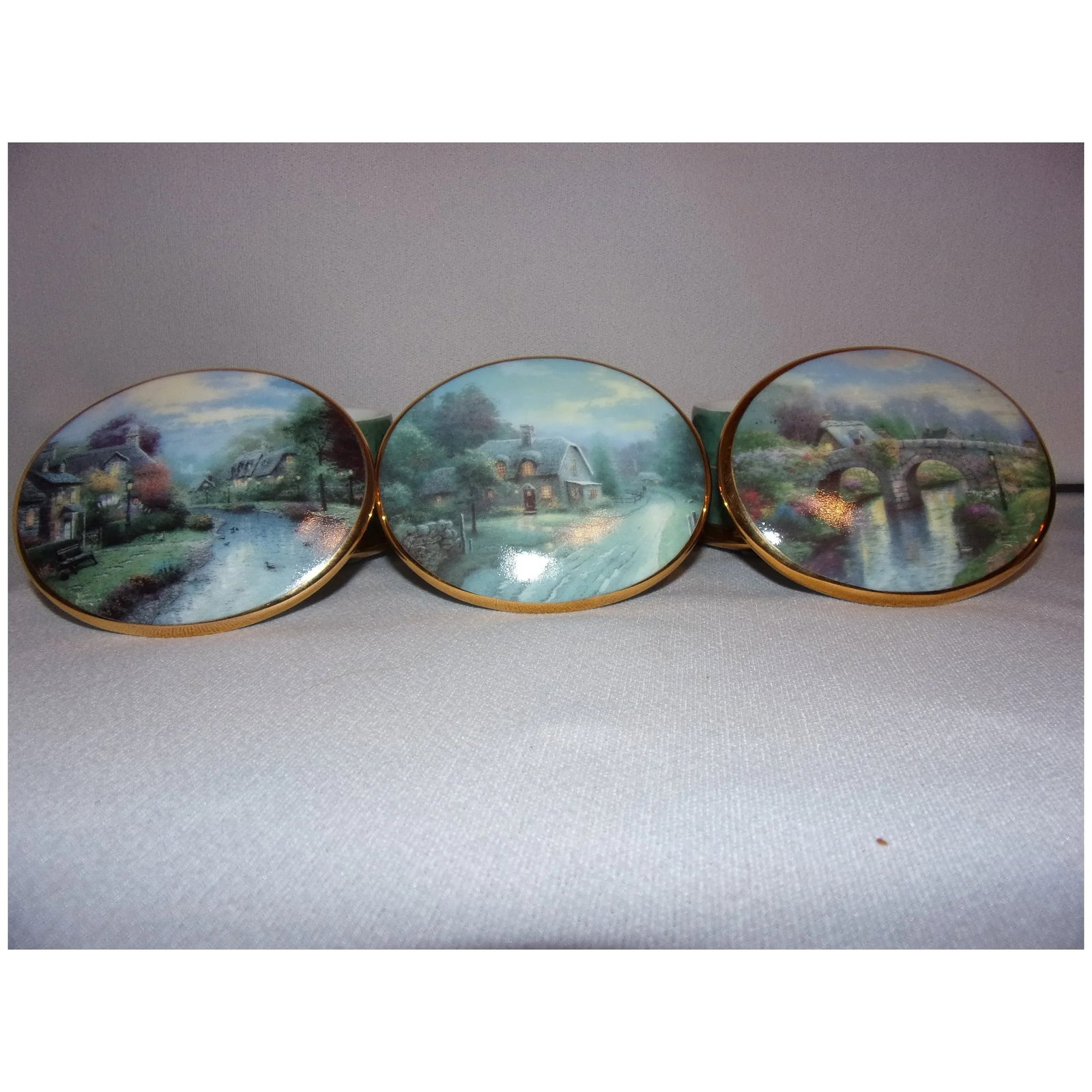 Vintage Thomas Kinkade Lamplight Village Music Box Collection - 5