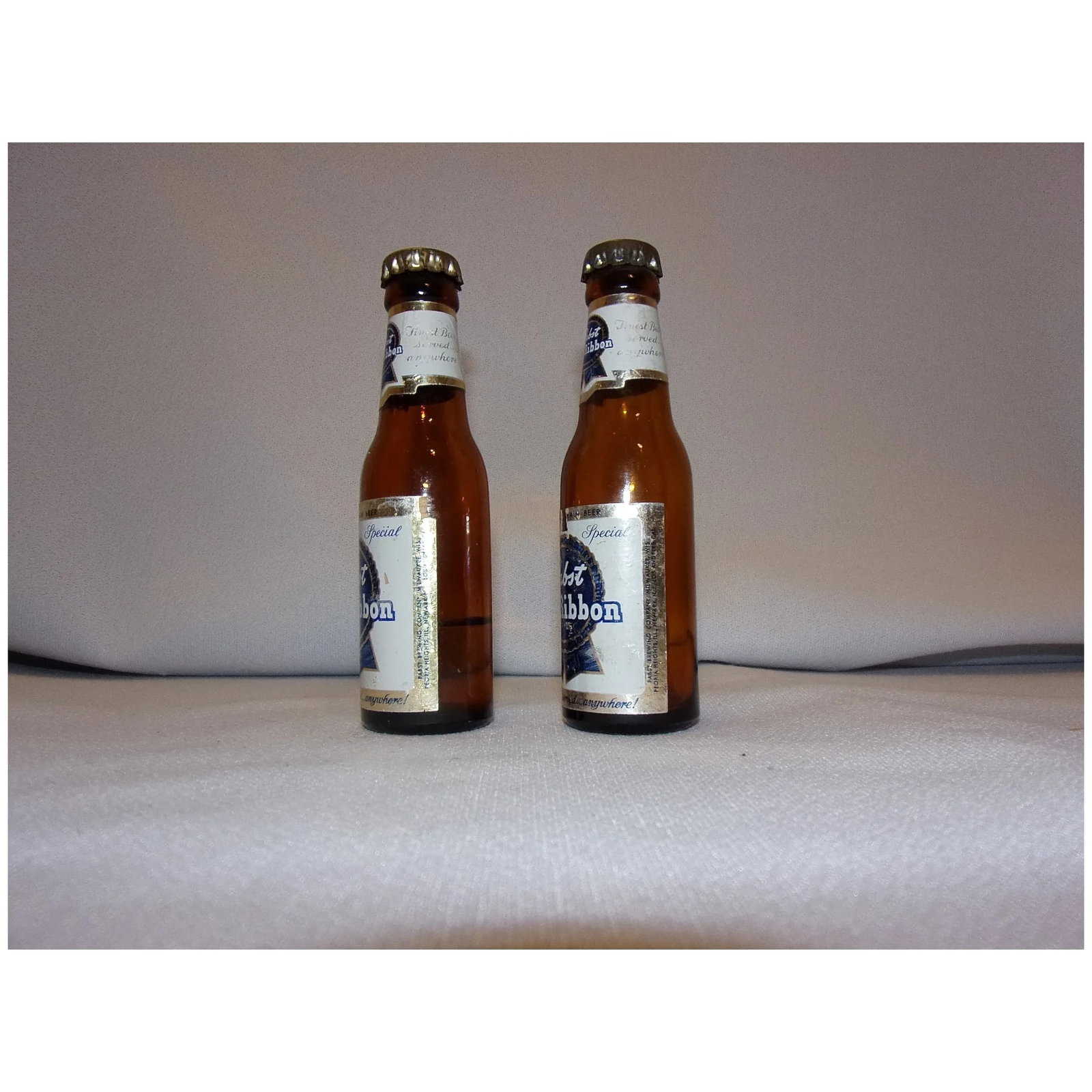 Vintage Pabst Blue Ribbon Miniature Beer Bottle by Bills Milwaukee - 4