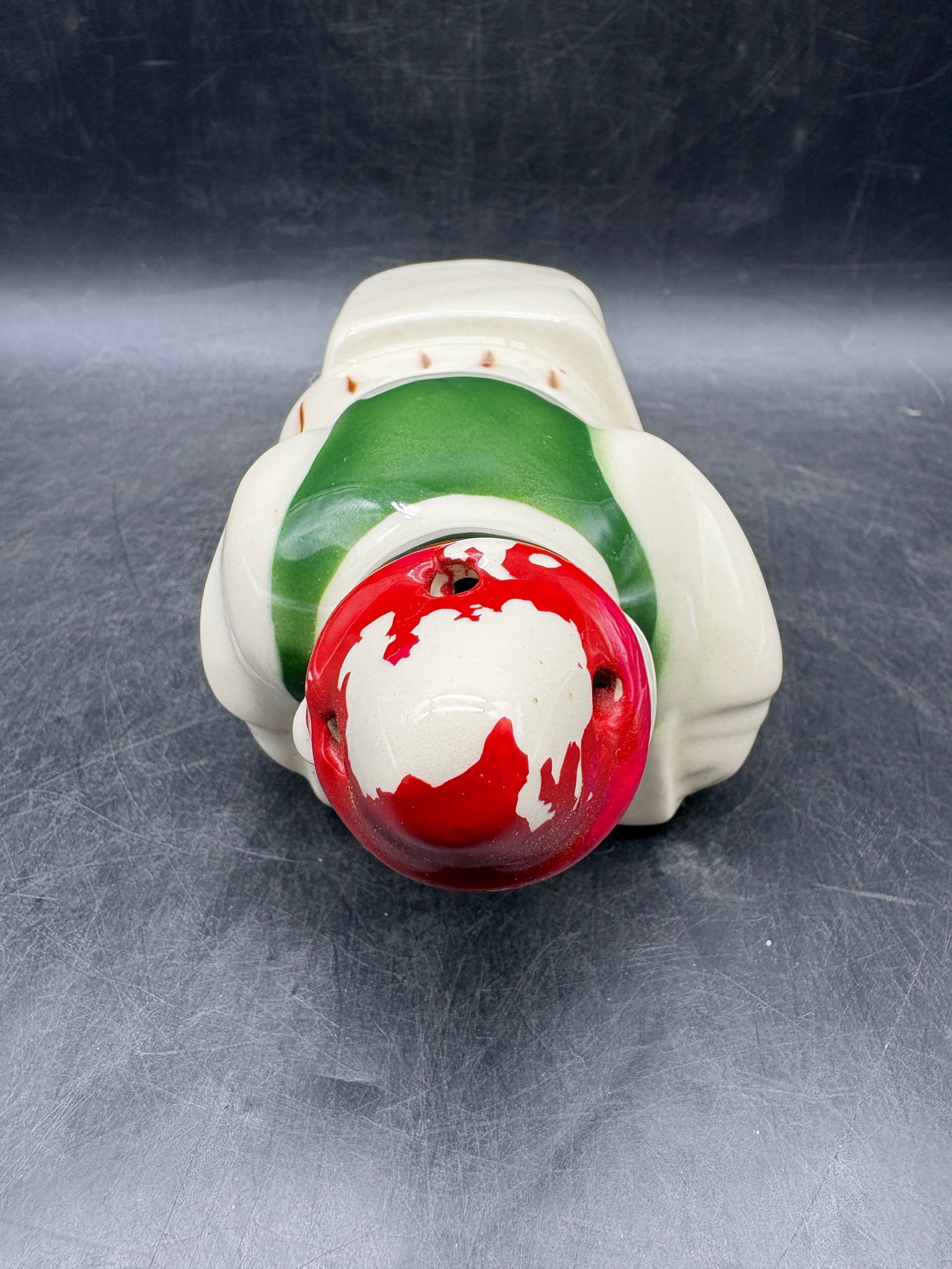 Vintage Mid-Century Japanese Ceramic "Grated Cheese" Clown Shaker or Dispenser, circa 1950s - 5