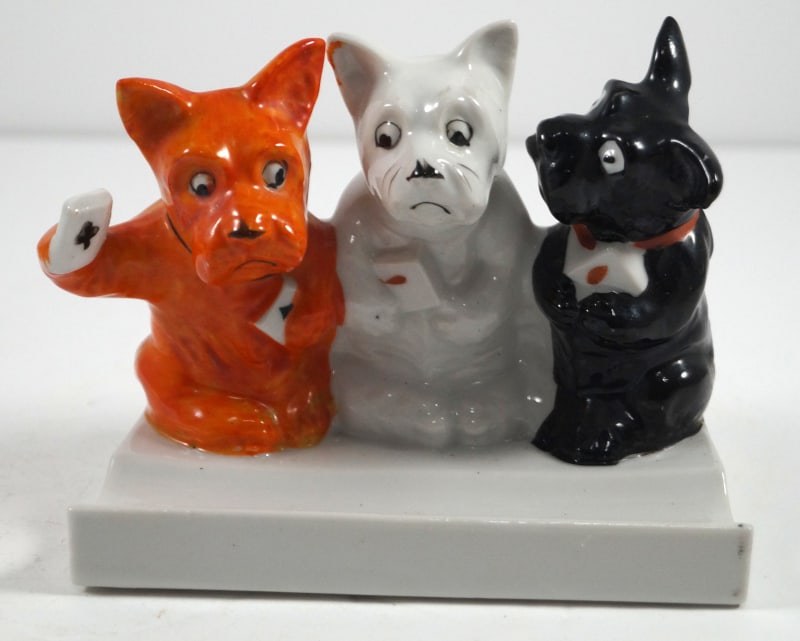 Scottie Terrier Dog Porcelain Toothbrush Holder (1 of 6)
