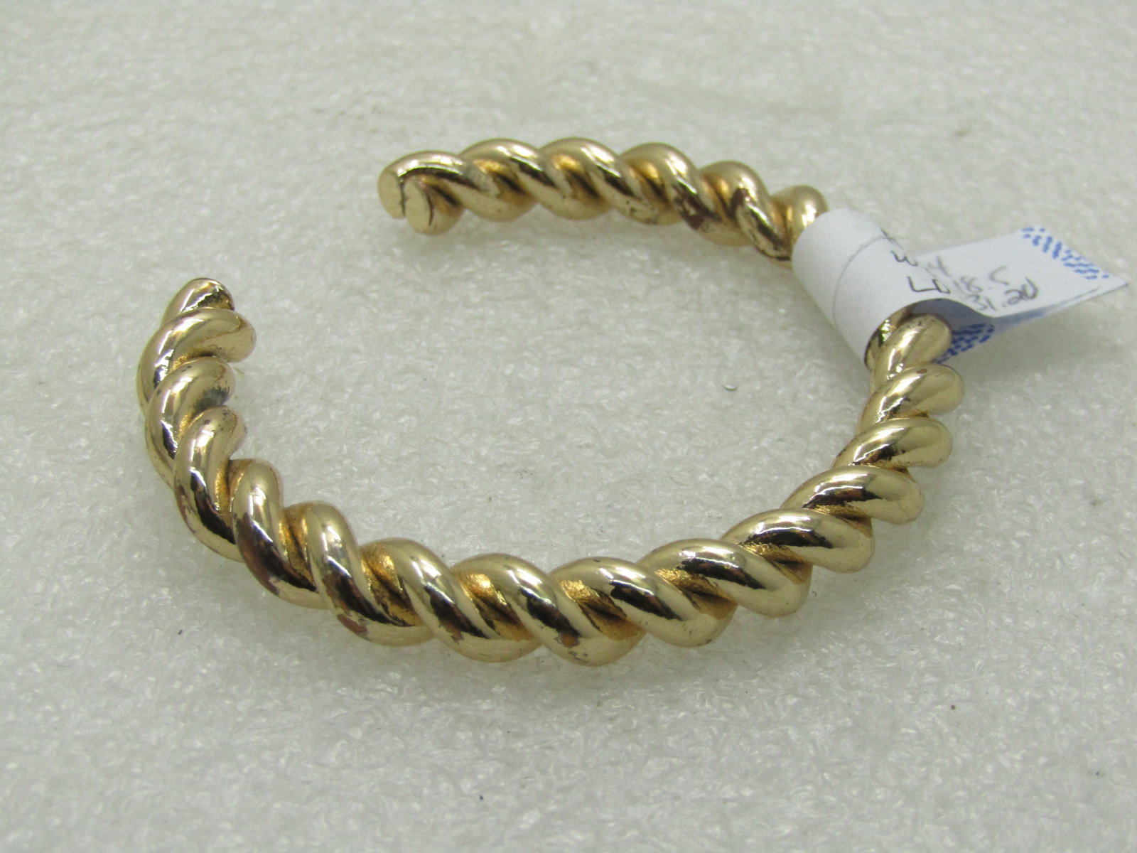 Vintage Gold Tone Twisted Cuff Bracelet, 6", 1960's-1980's (1 of 5)