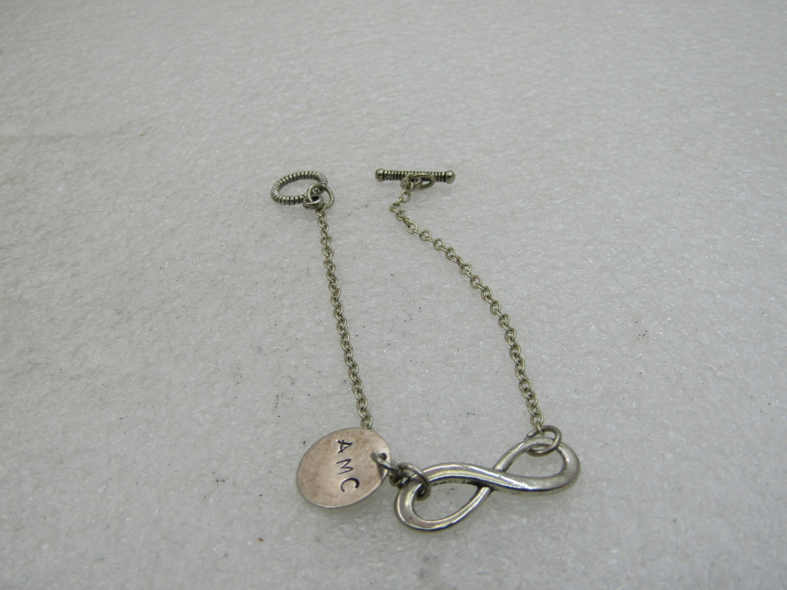 Vintage Infinity AMC Bracelet, 7", Toggle Clasp - 2