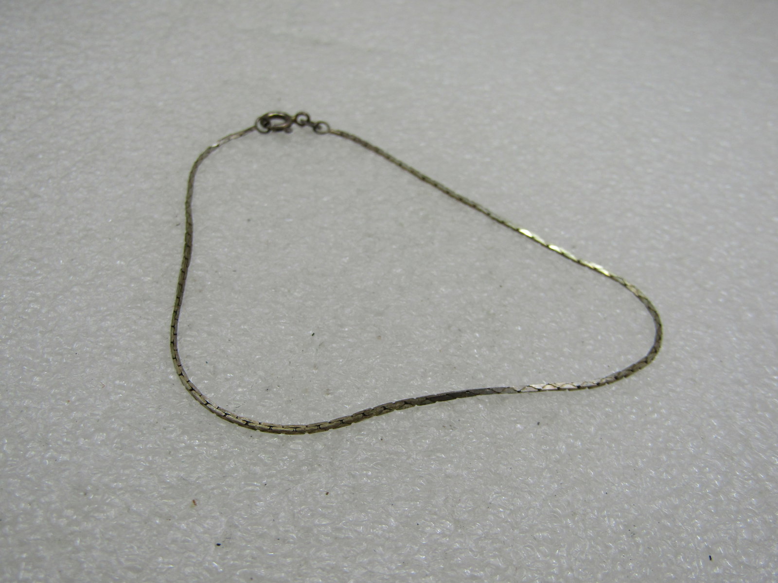 Vintage Sterling 8" Boston Link Chain Bracelet, .8mm, Italy - 2