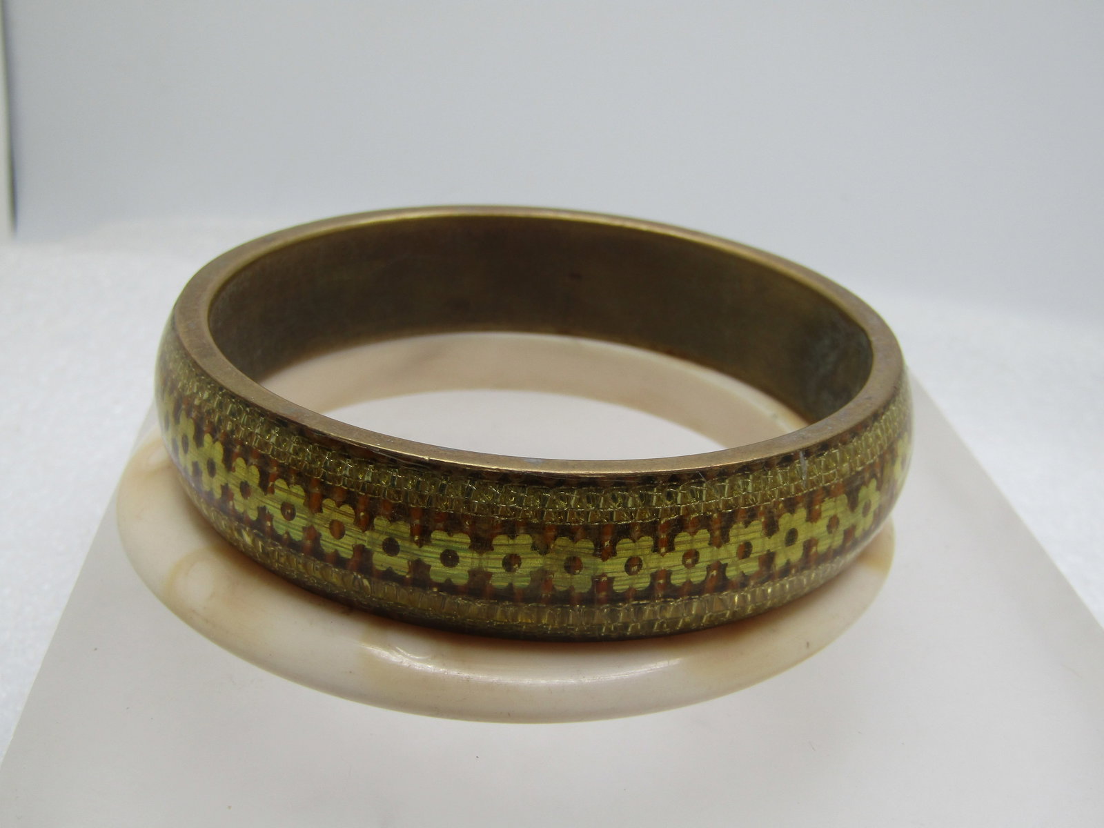 Vintage Two Bangle Bracelets, 7.5", 8" , 1960's-1980's - 2
