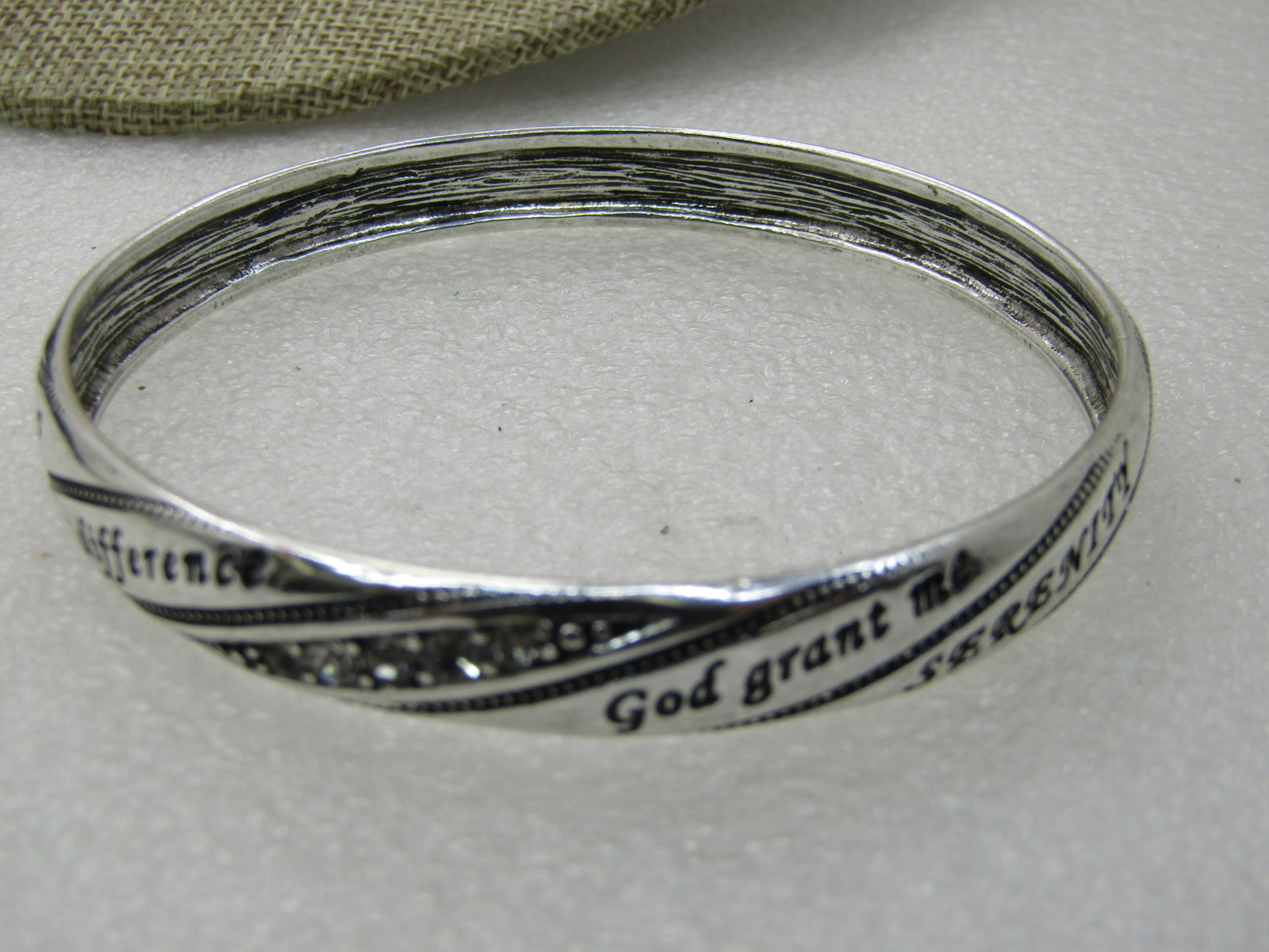 Avon Engraved Serenity Prayer Bracelet, 8.5", New in Box - 3