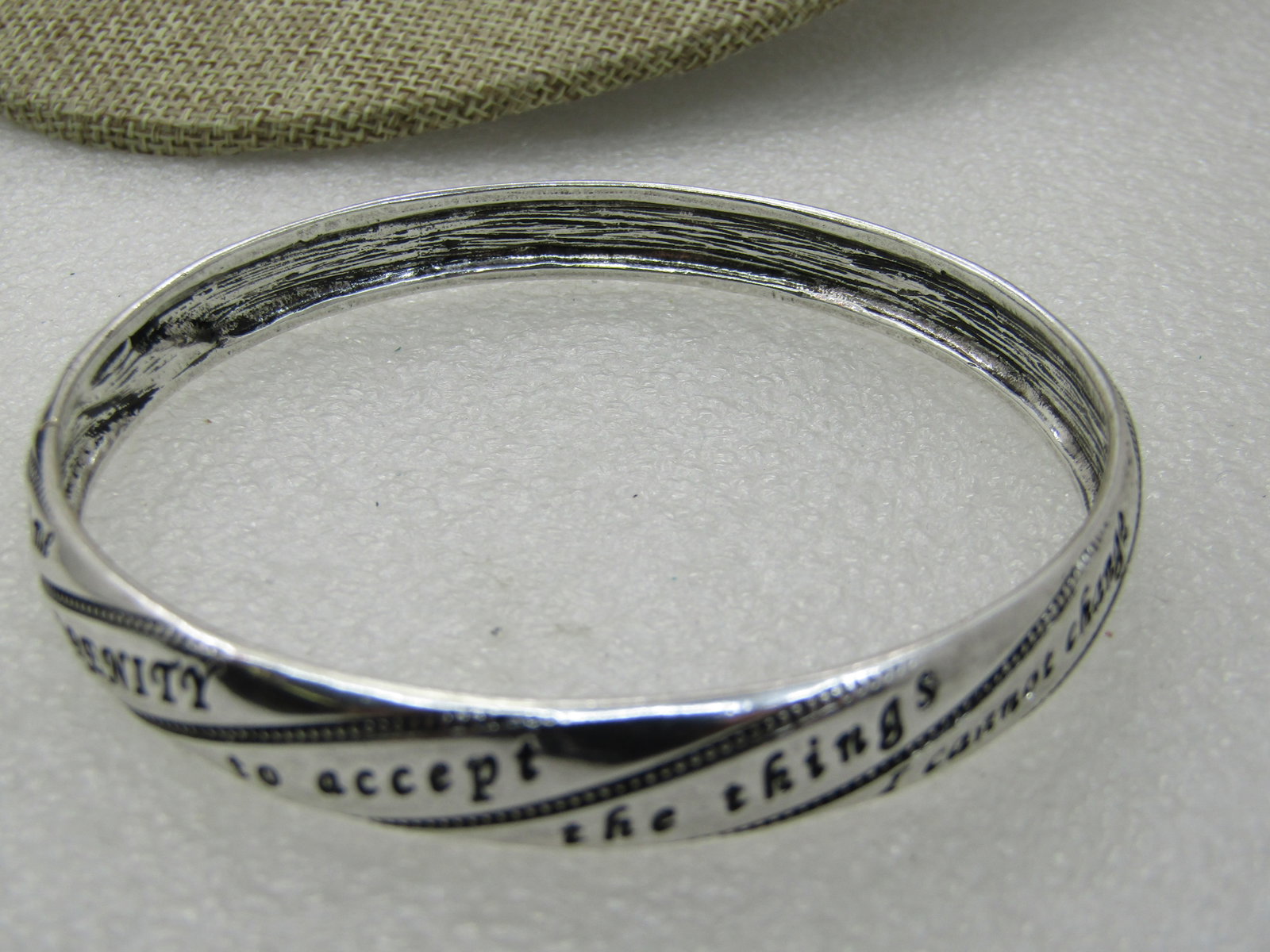 Avon Engraved Serenity Prayer Bracelet, 8.5", New in Box - 4