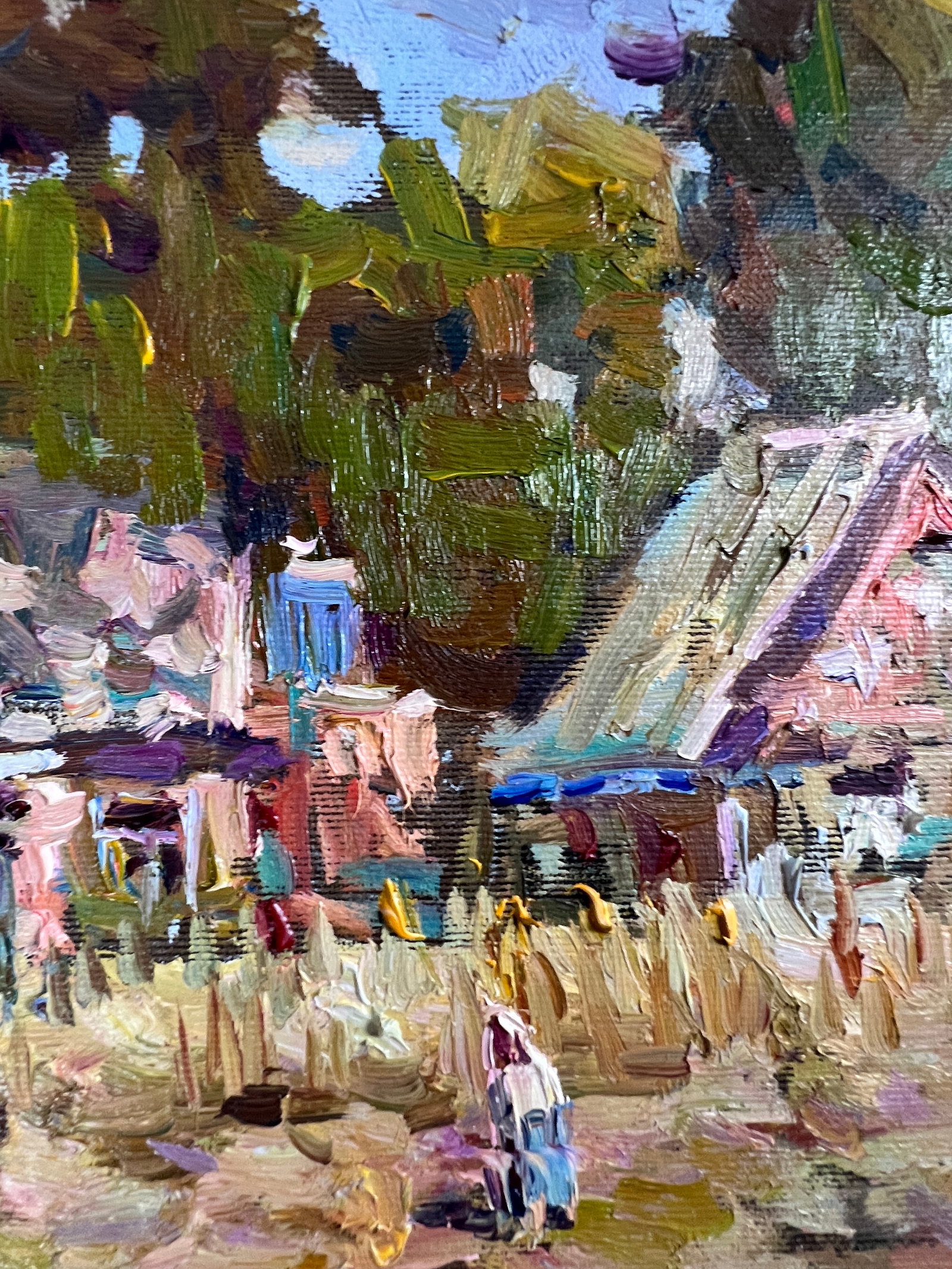 Oil painting rural harvest Sergey Ivanovich Animov - 7