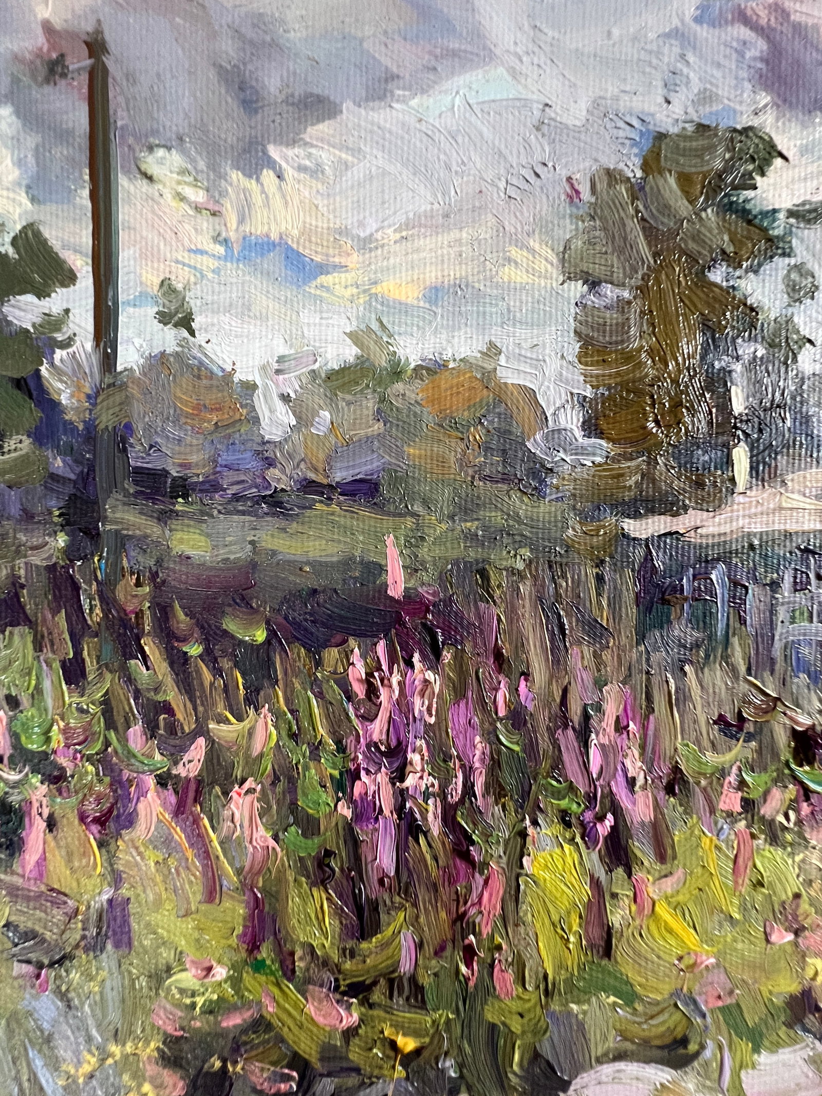 Oil painting rural road Sergey Ivanovich Animov - 3
