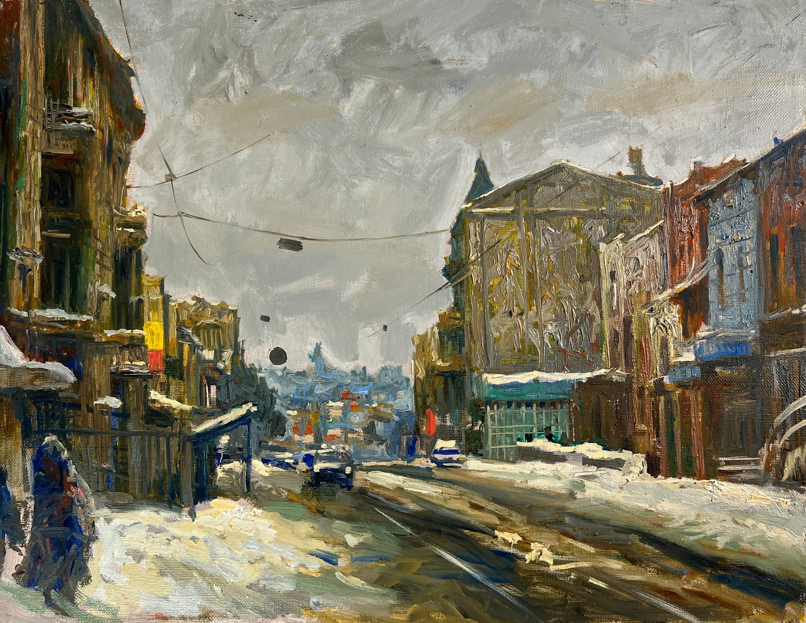 Oil painting Kharkiv Sergey Ivanovich Animov: Title : Oil painting Kharkiv Sergey Ivanovich Animov Description: 395DDD Painter: Sergey Ivanovich Animov Size: 35x45 cm/ 13.77x17.71 inches Components: canvas, oil Original painting from our collecti