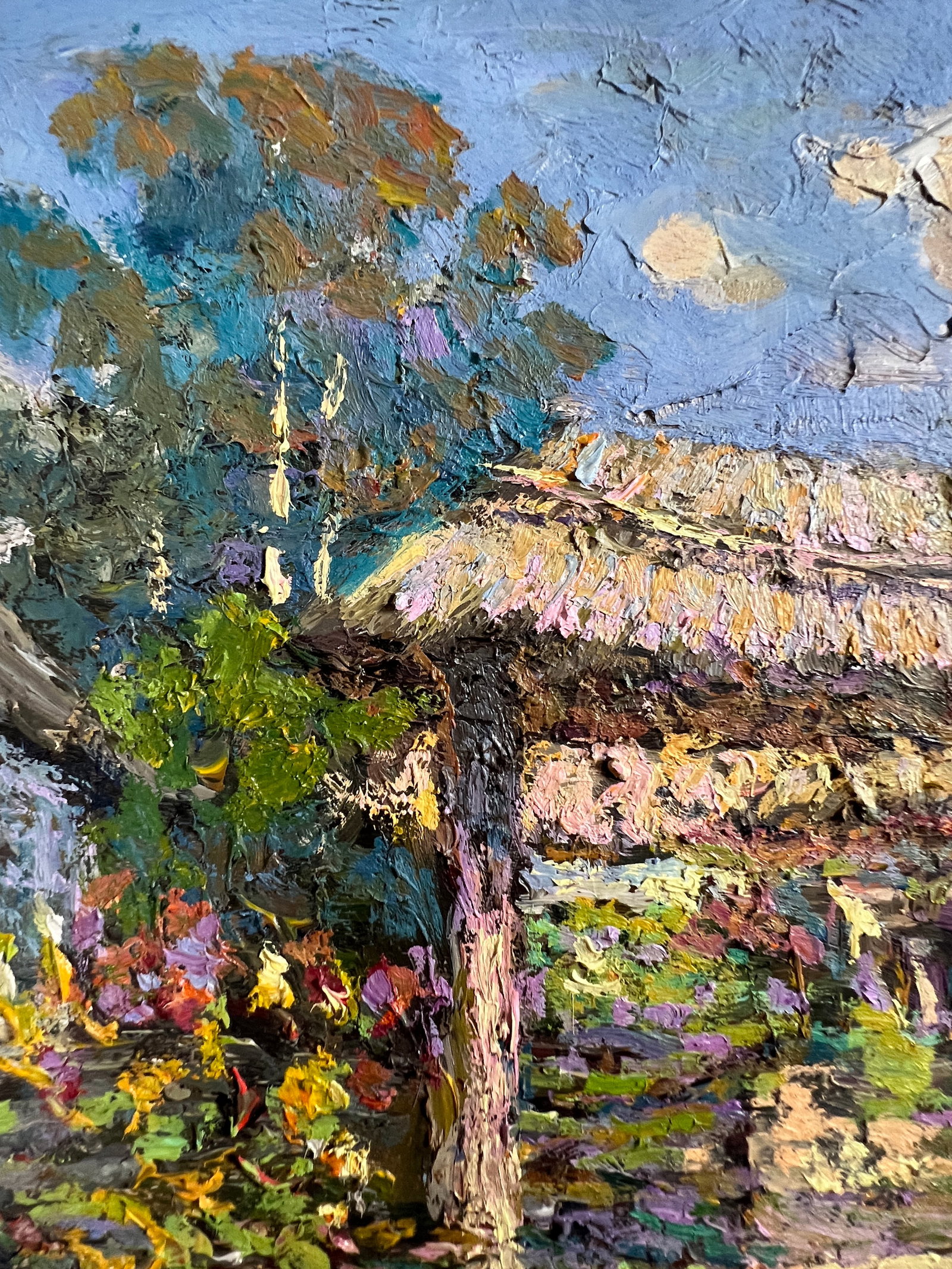 Oil painting Village garden Sergey Ivanovich Animov - 3