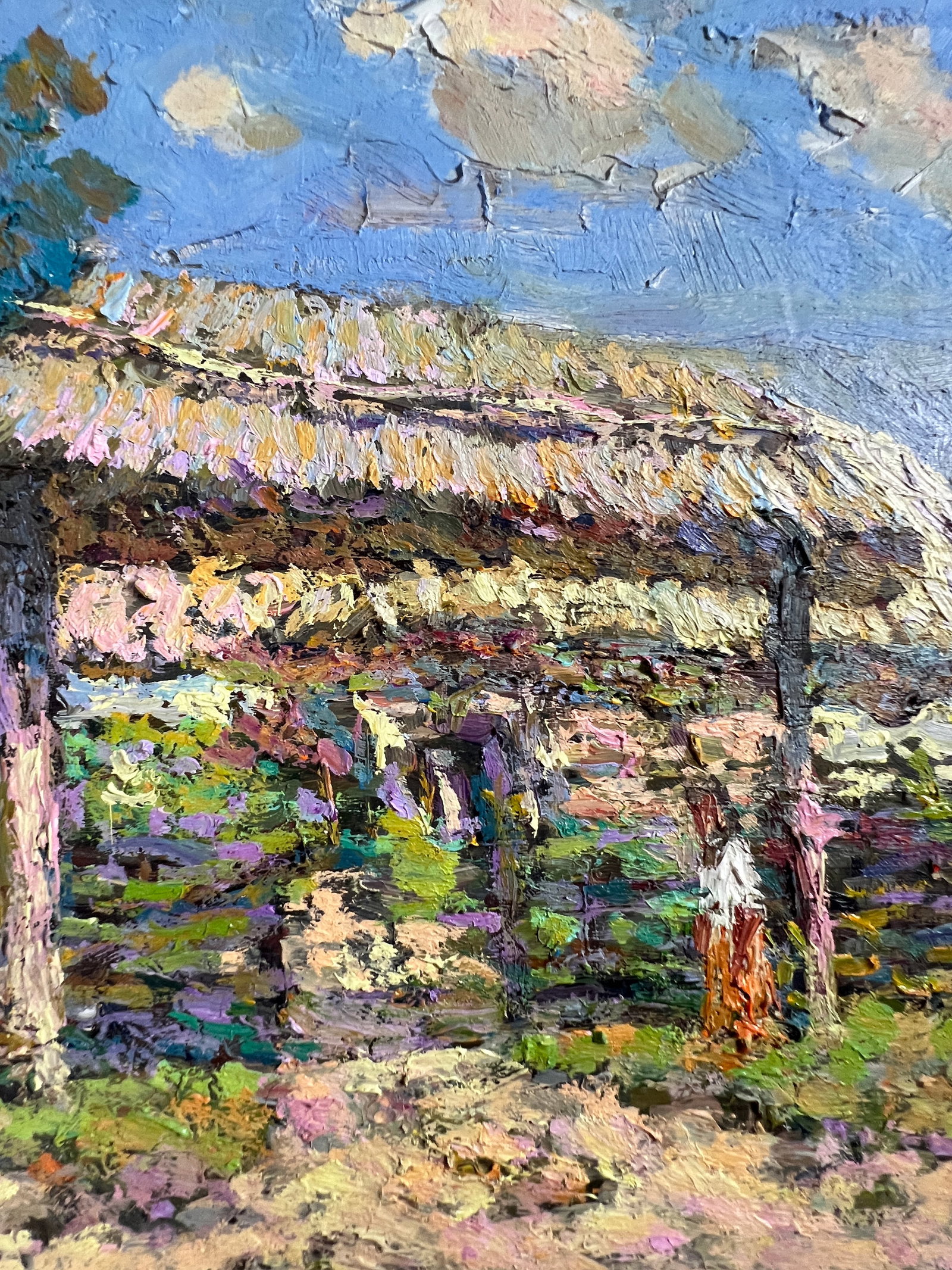 Oil painting Village garden Sergey Ivanovich Animov - 4