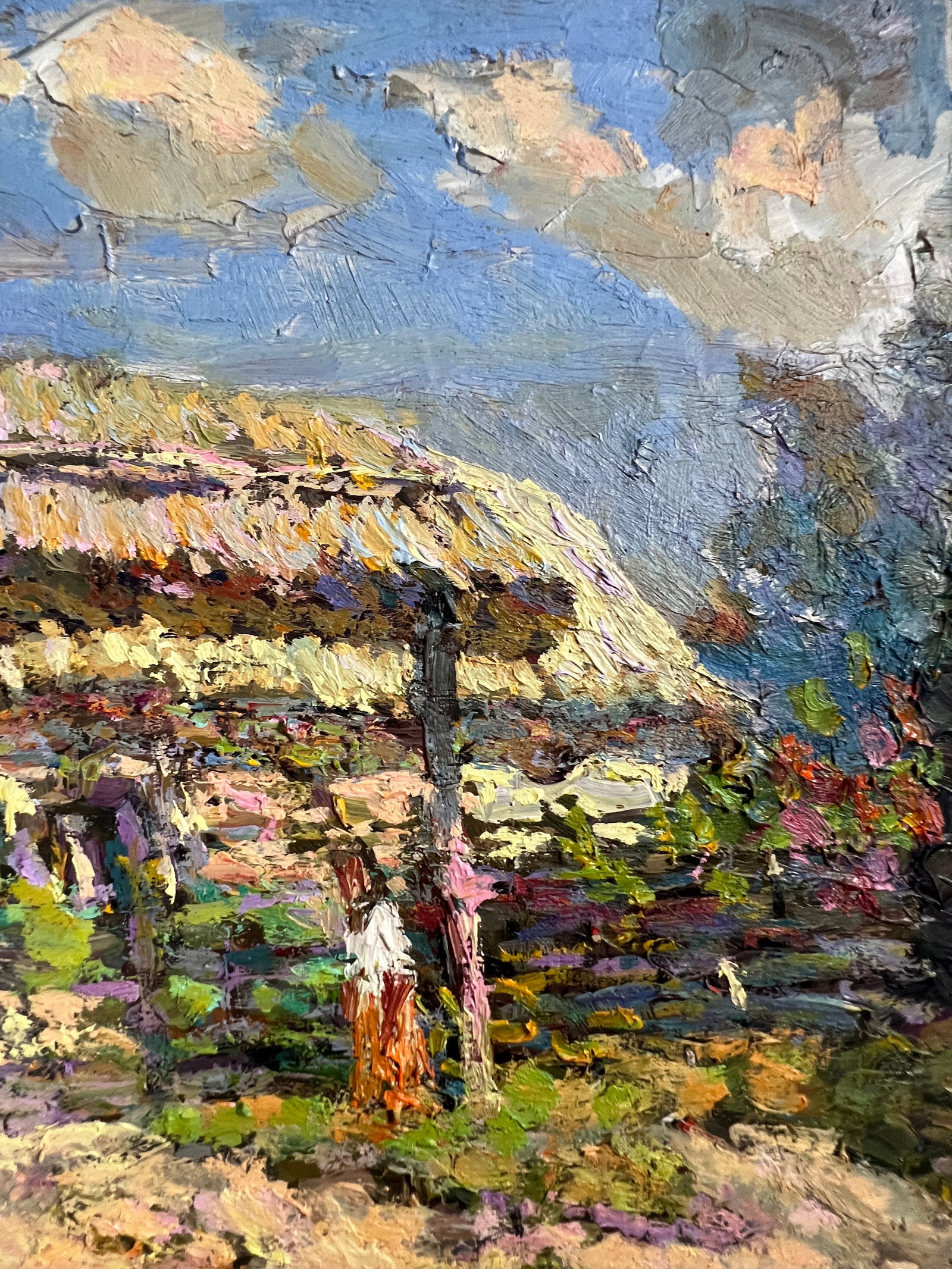 Oil painting Village garden Sergey Ivanovich Animov - 7