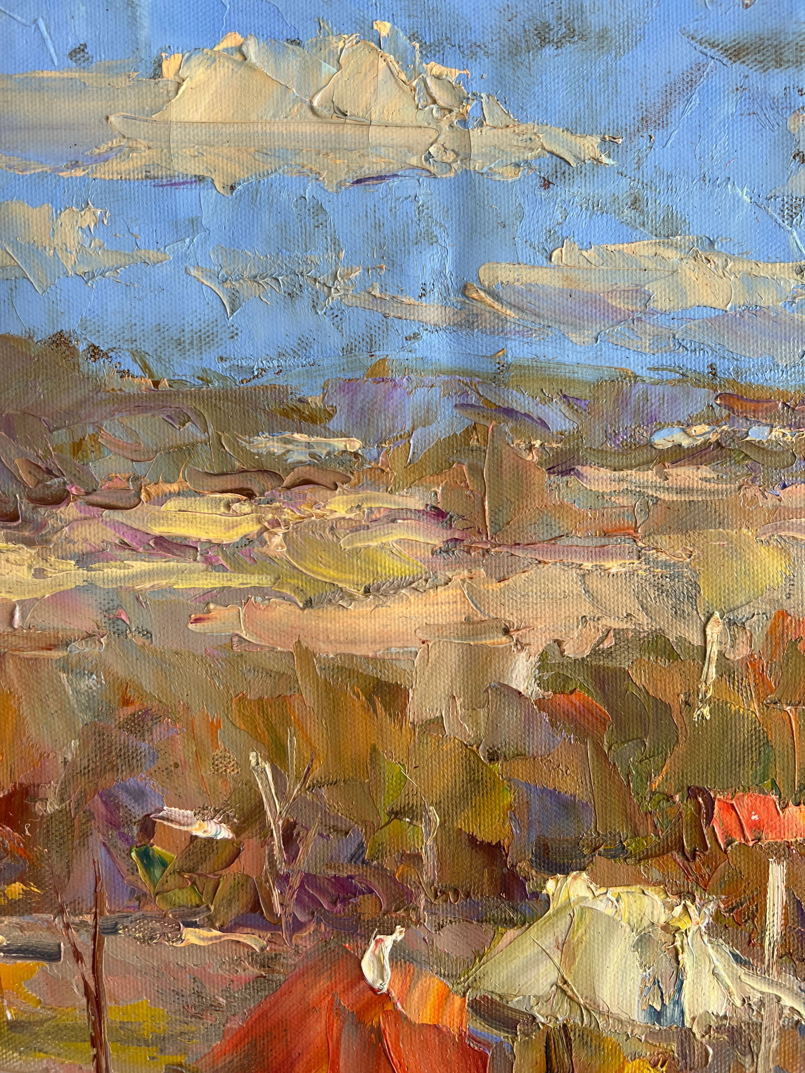Oil painting village panorama Sergey Ivanovich Animov - 3