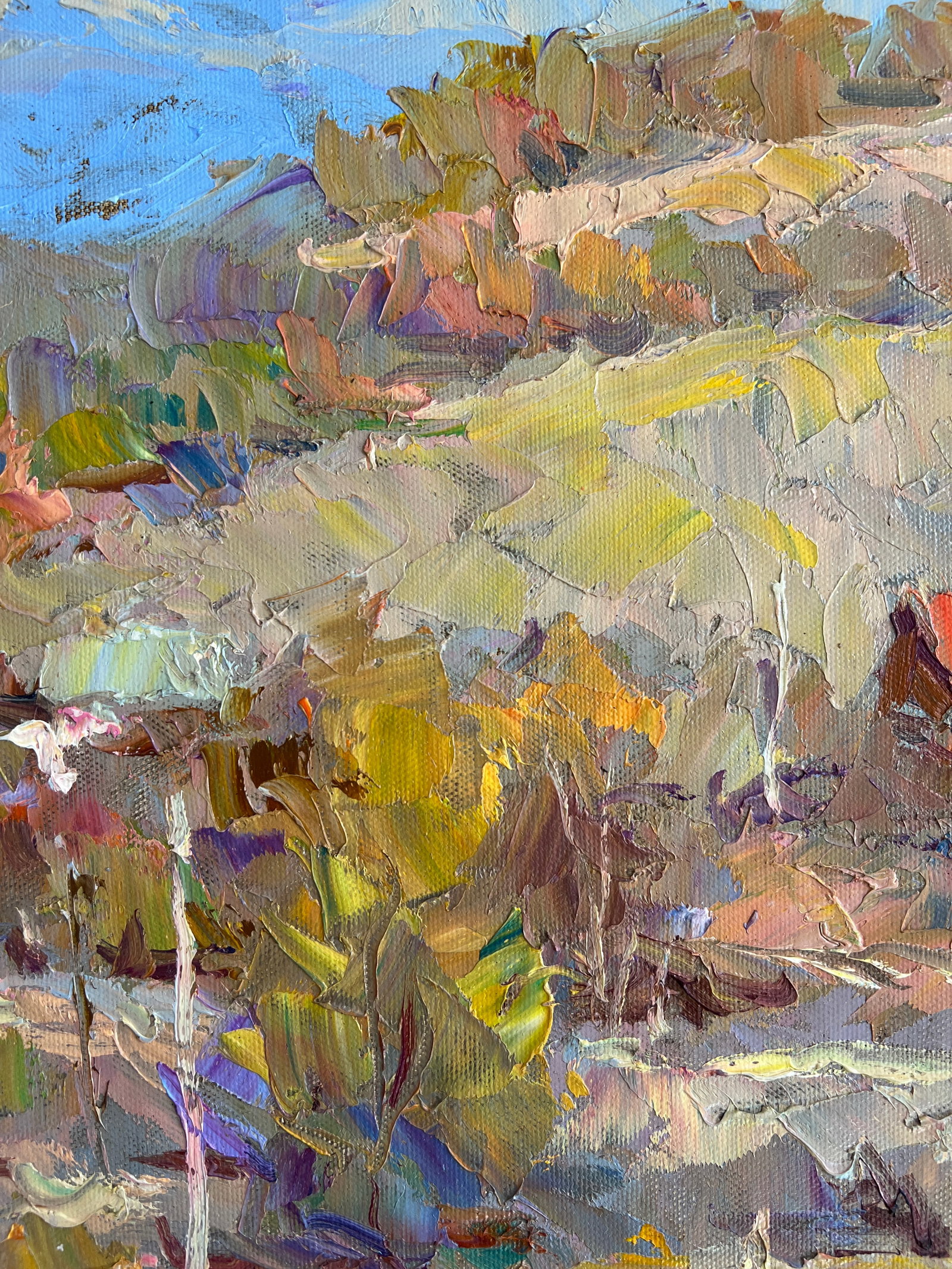 Oil painting village panorama Sergey Ivanovich Animov - 6