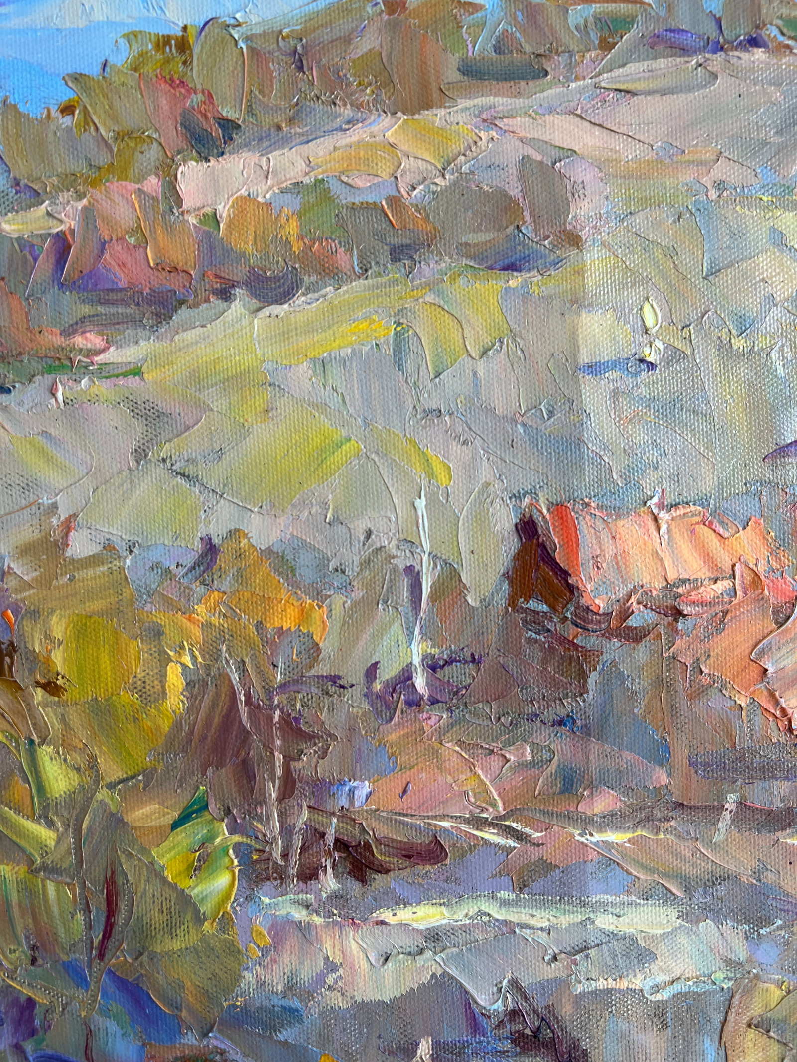 Oil painting village panorama Sergey Ivanovich Animov - 7