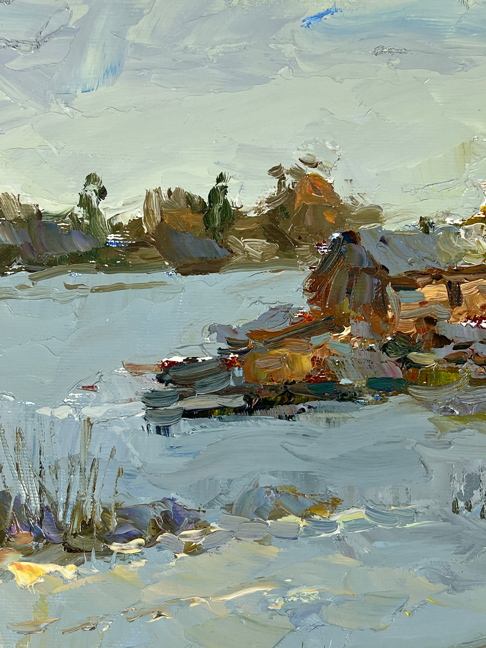 Oil painting winter Sergey Ivanovich Animov - 3