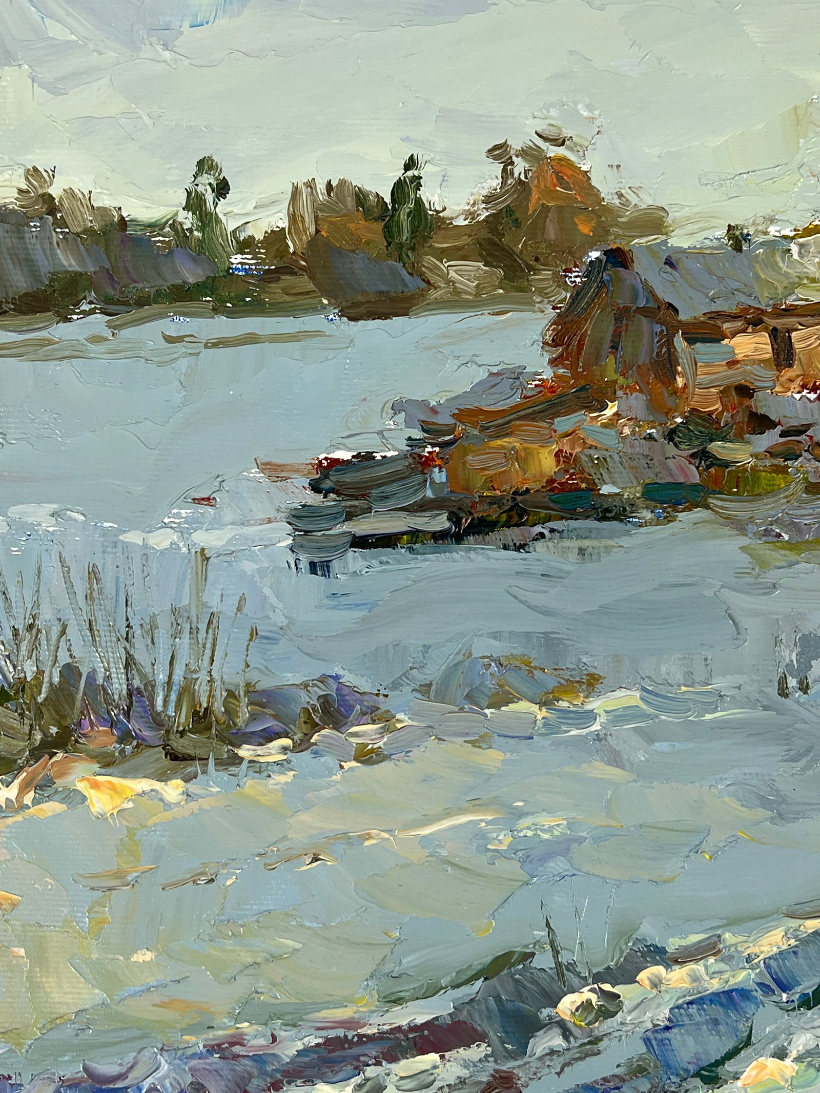Oil painting winter Sergey Ivanovich Animov - 4