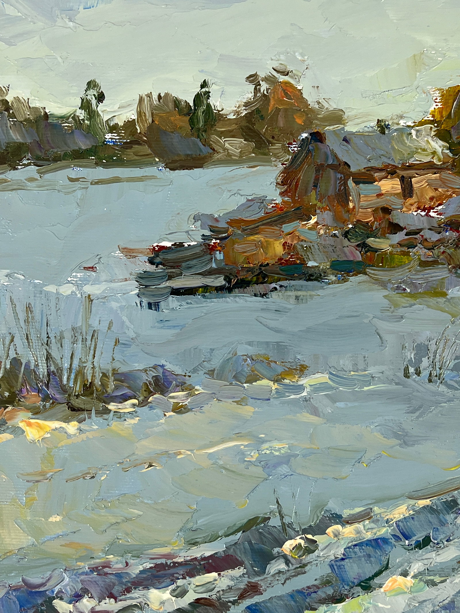 Oil painting winter Sergey Ivanovich Animov - 5