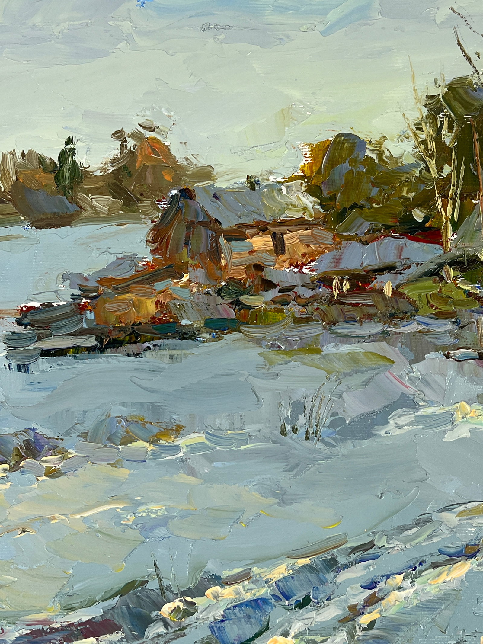 Oil painting winter Sergey Ivanovich Animov - 6
