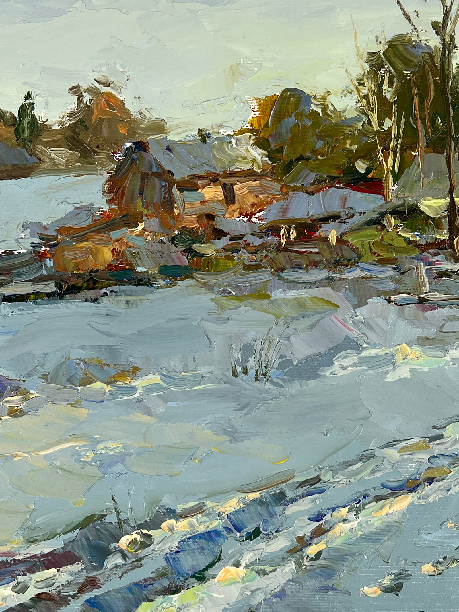 Oil painting winter Sergey Ivanovich Animov - 7