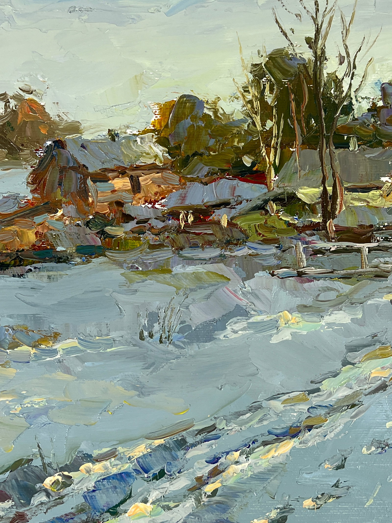 Oil painting winter Sergey Ivanovich Animov - 8