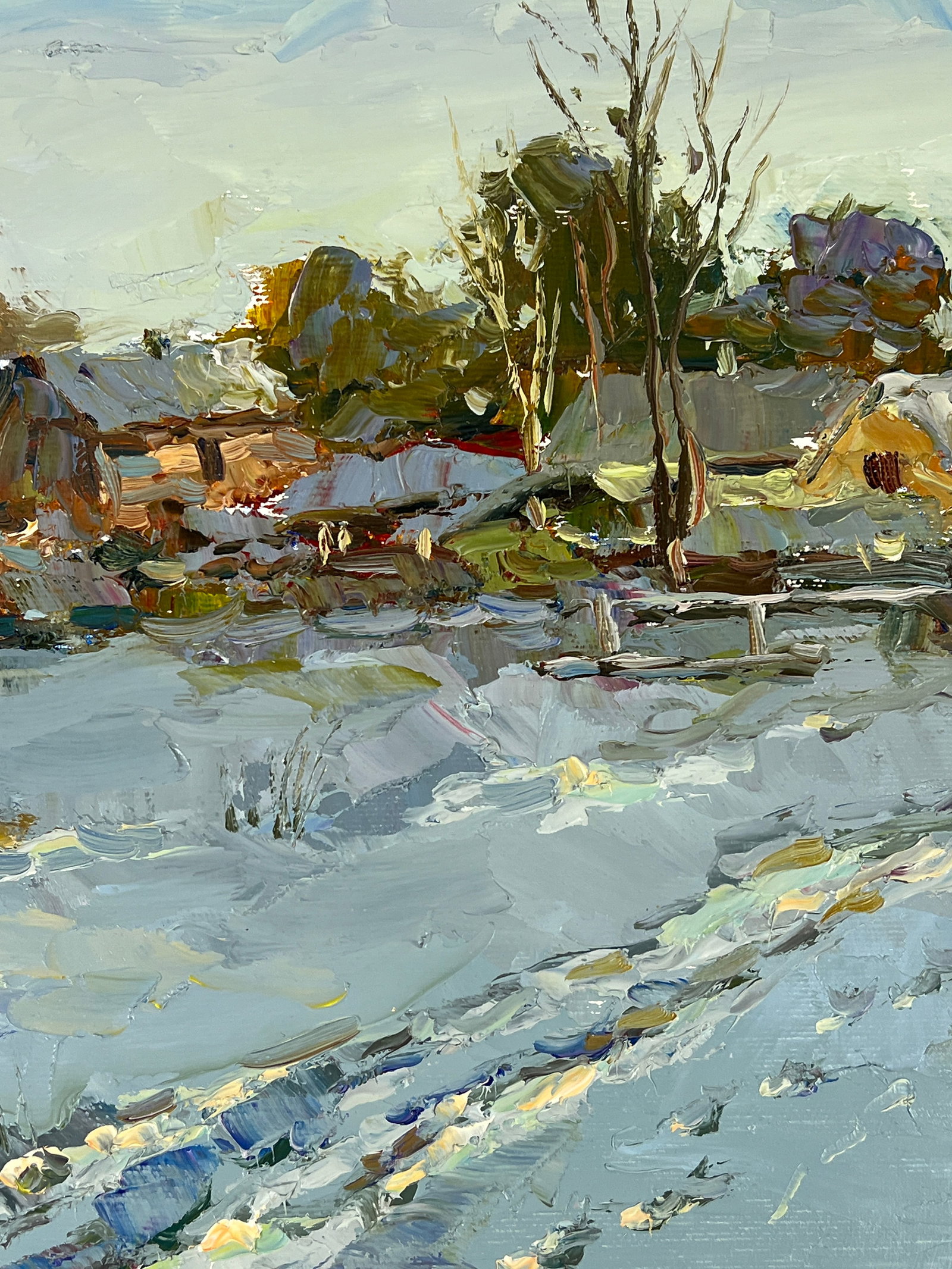 Oil painting winter Sergey Ivanovich Animov - 9