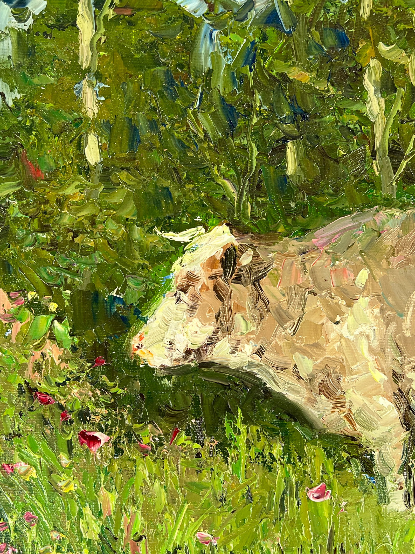 Oil painting cow Sergey Ivanovich Animov - 3