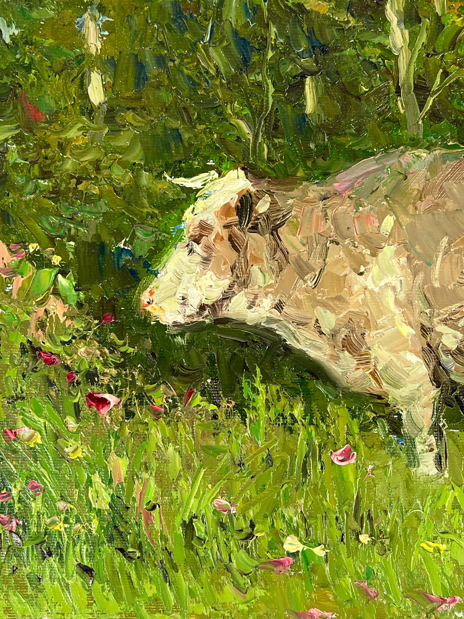 Oil painting cow Sergey Ivanovich Animov - 4