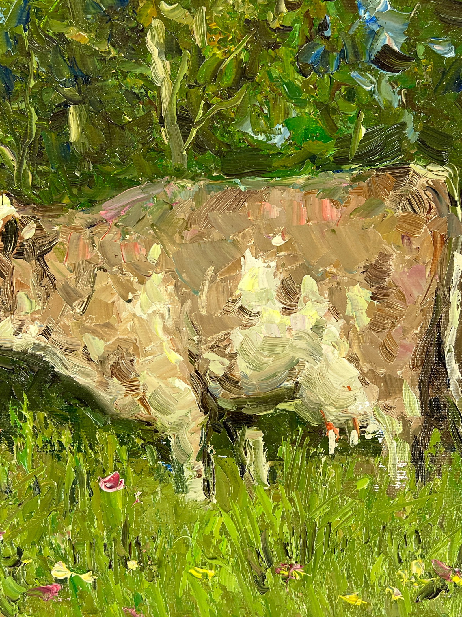 Oil painting cow Sergey Ivanovich Animov - 7